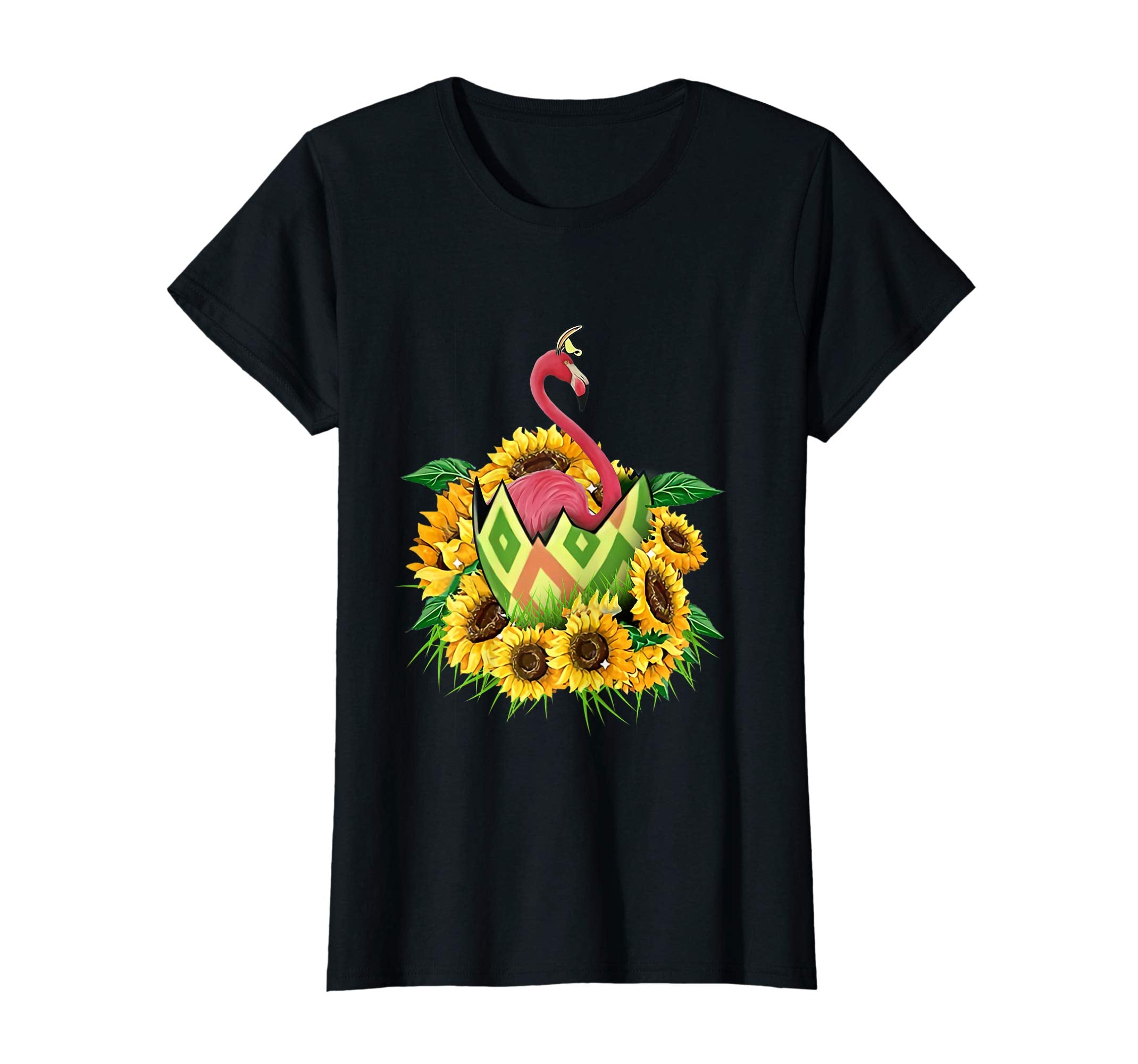 flamingo sunflower easter shirt