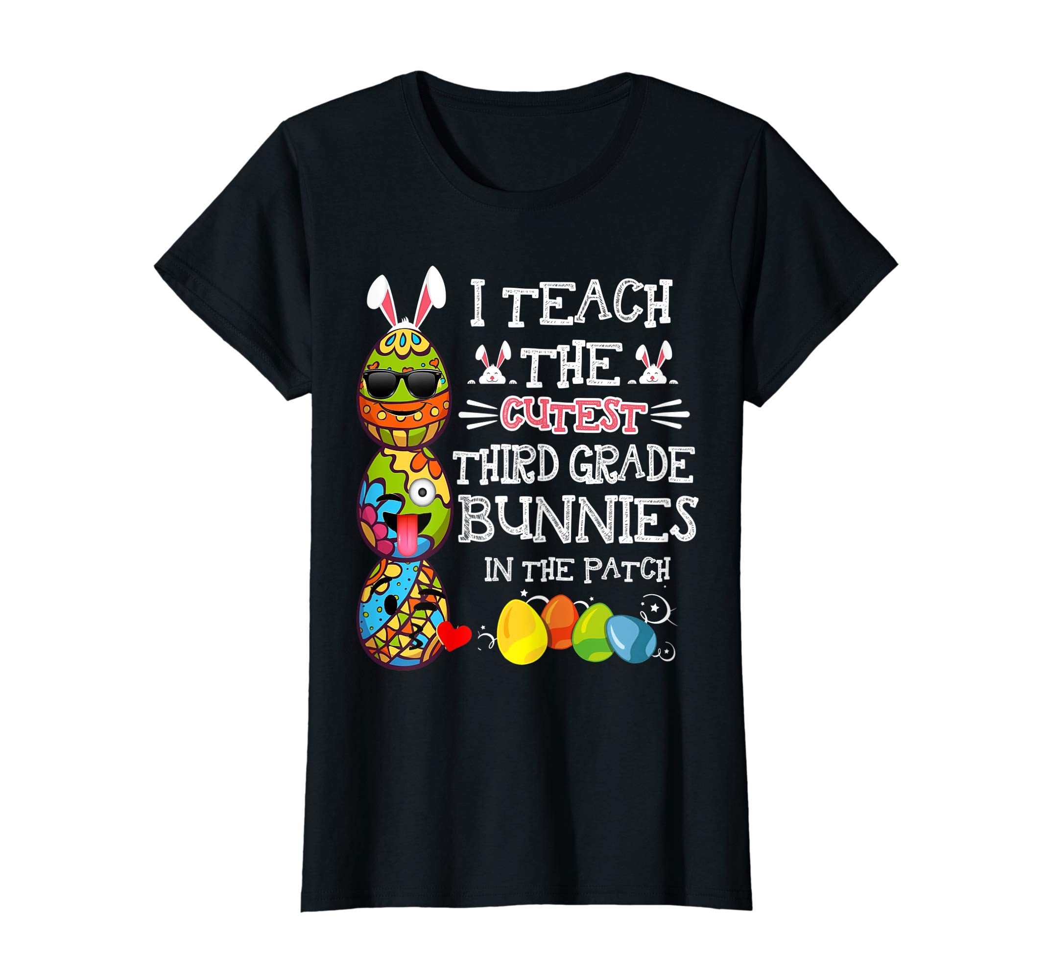 Easter Third Grade Teacher T Shirt Easter Egg Emoji Shirt