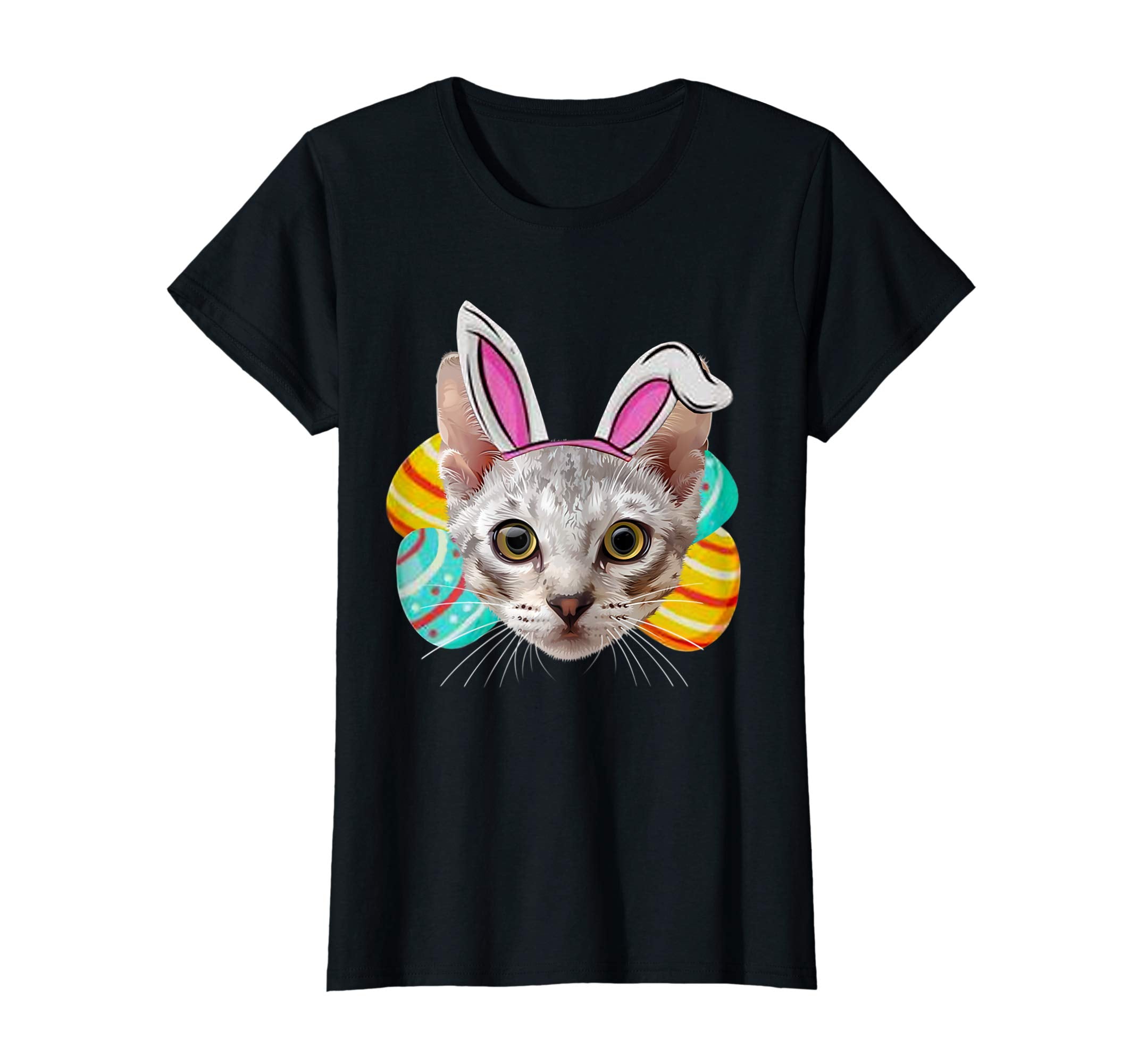 Cat Easter Bunny Lover T-Shirt Funny Costume Gift Tee