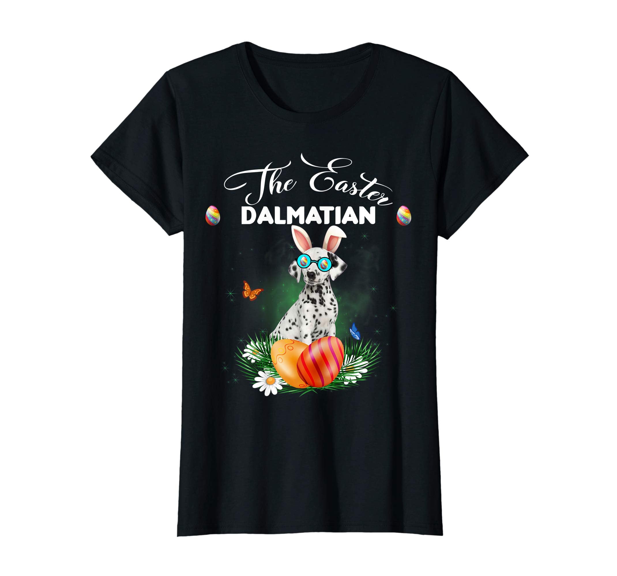 Dalmatian Bunny Easter Day Dog Gifts T-Shirt