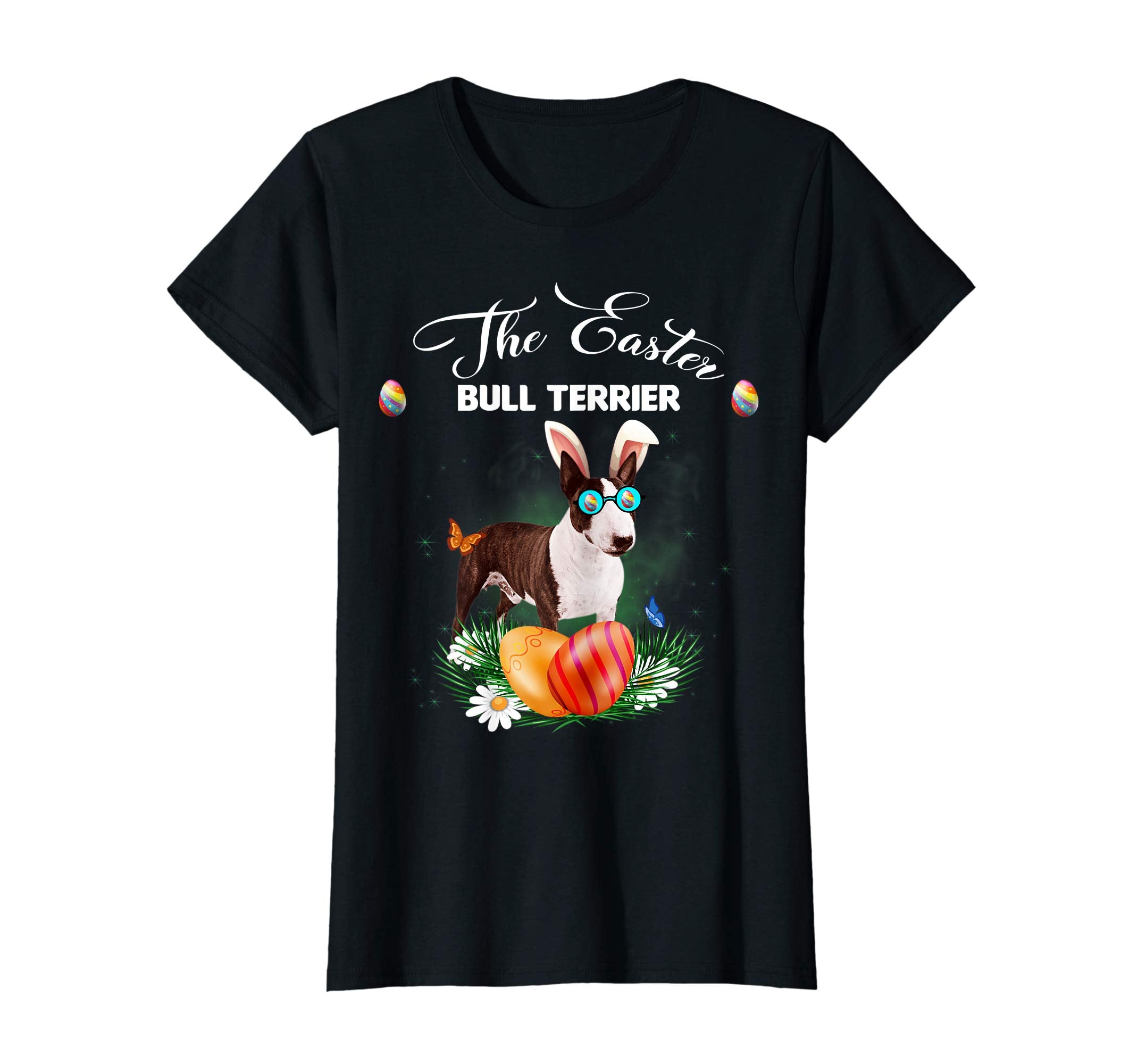 Bull Terrier Bunny Easter Day Dog Gifts T-Shirt