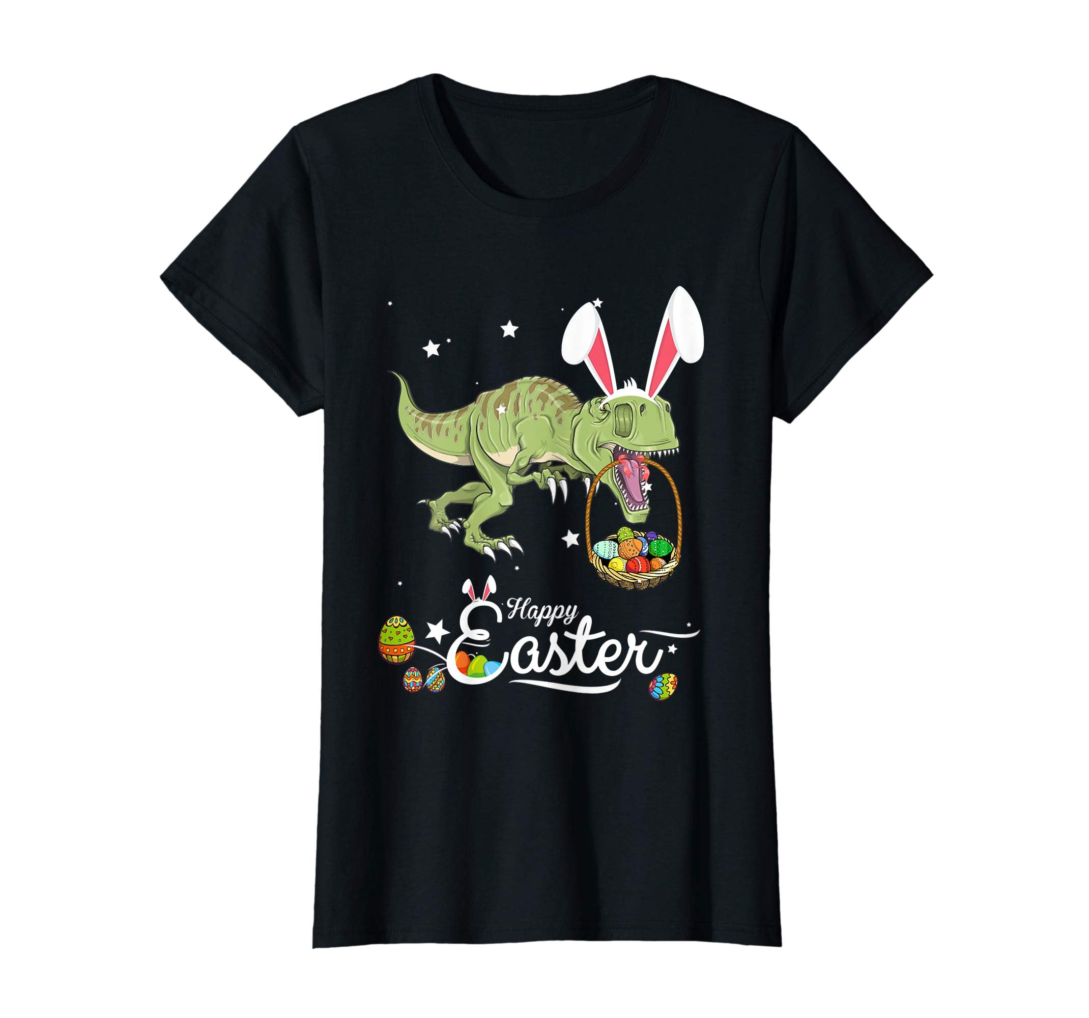 Cute Easter Dinosaurs with Bunny Ears and Eggs T Shirt