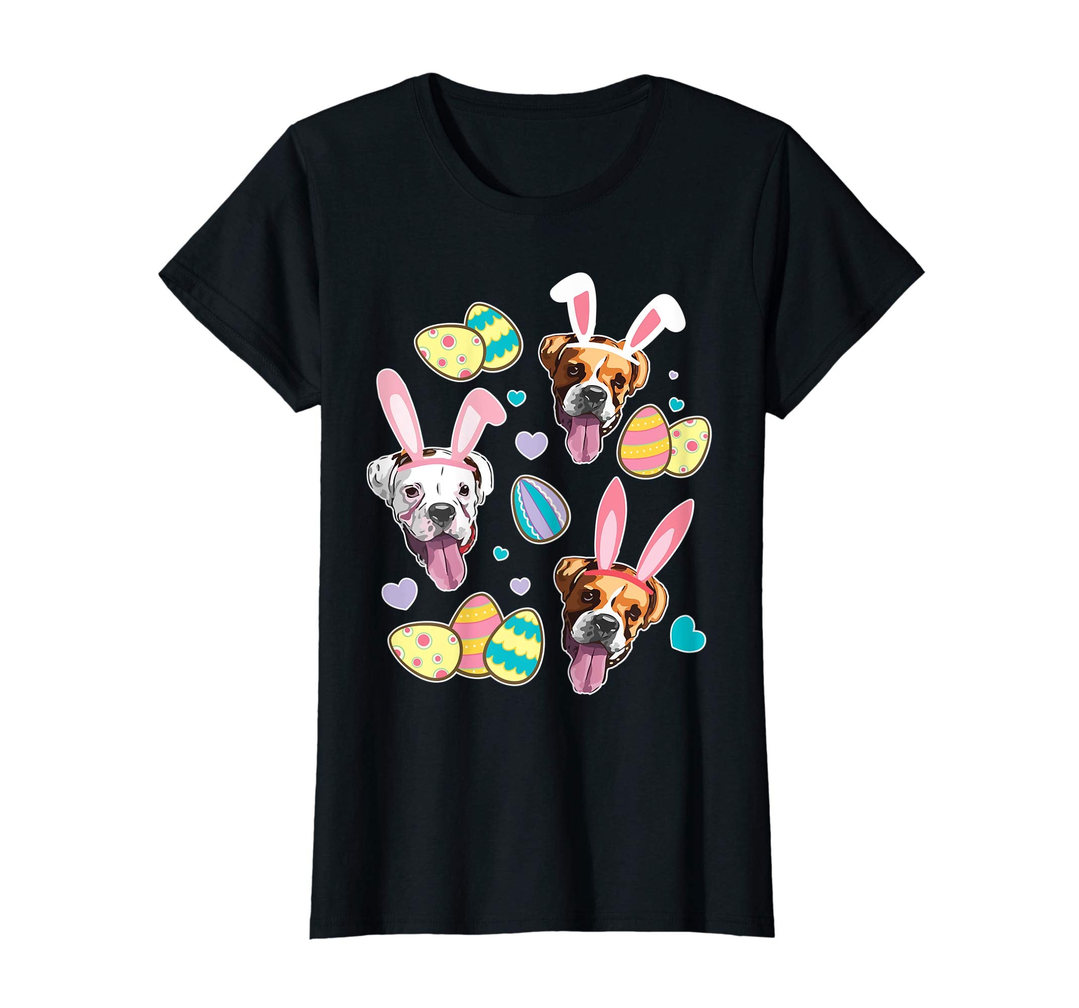 Boxer Bunny Dog &amp; Easter Eggs Happy Easter Day Love Shirt