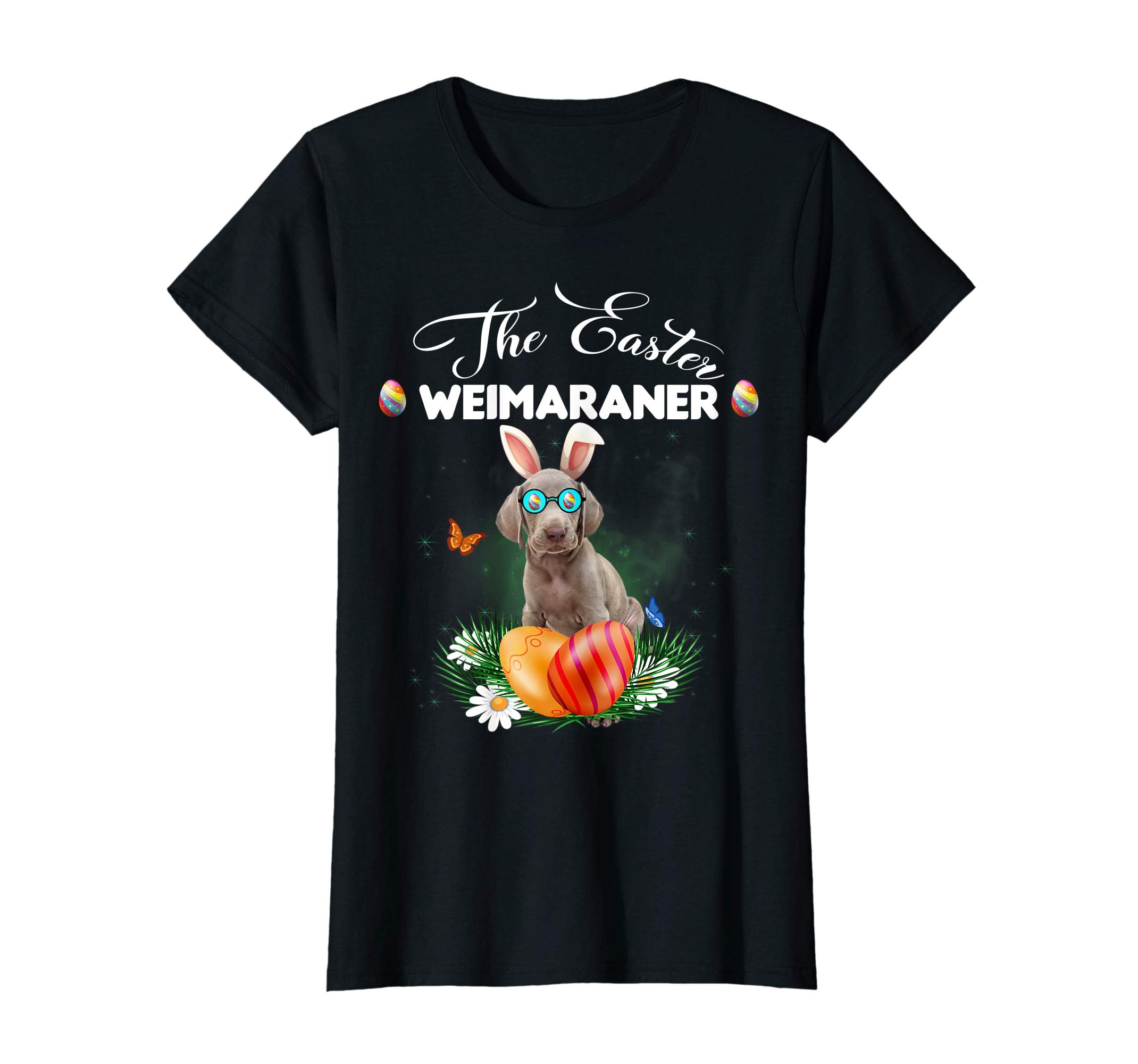 Weimaraner Bunny Easter Day Dog Gifts T-Shirt