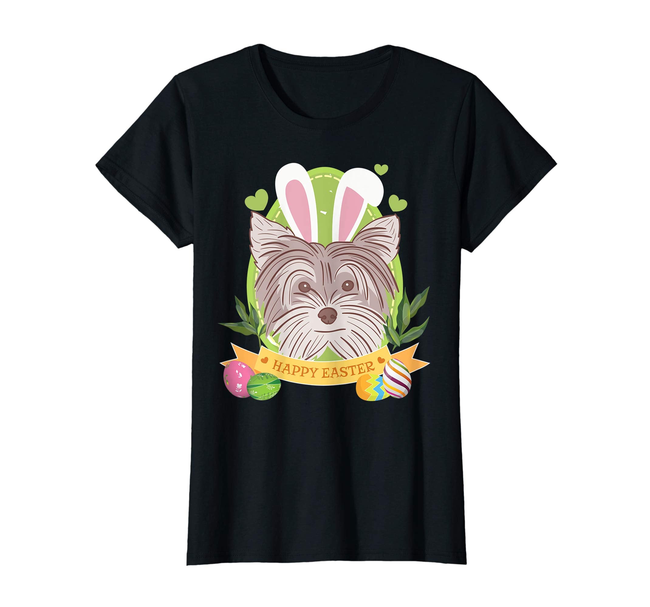 Bunny Yorkshire Terrier Dog Easter Day Lovers T-Shirt Egg