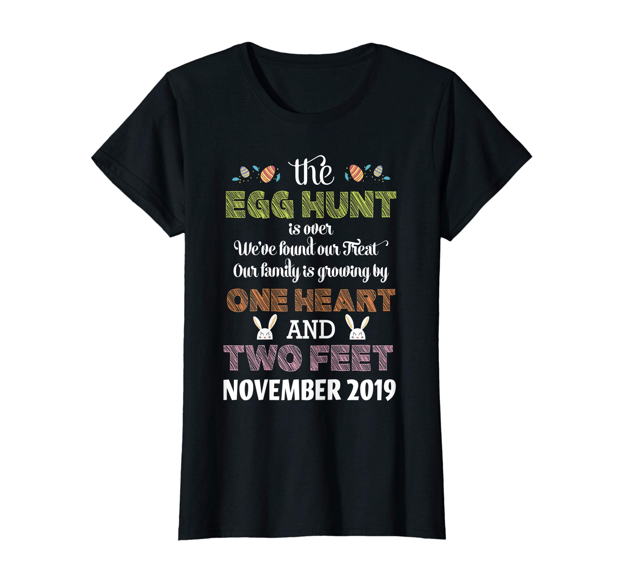 Pregnancy Announcement Due In November 2019 Easter Tshirt