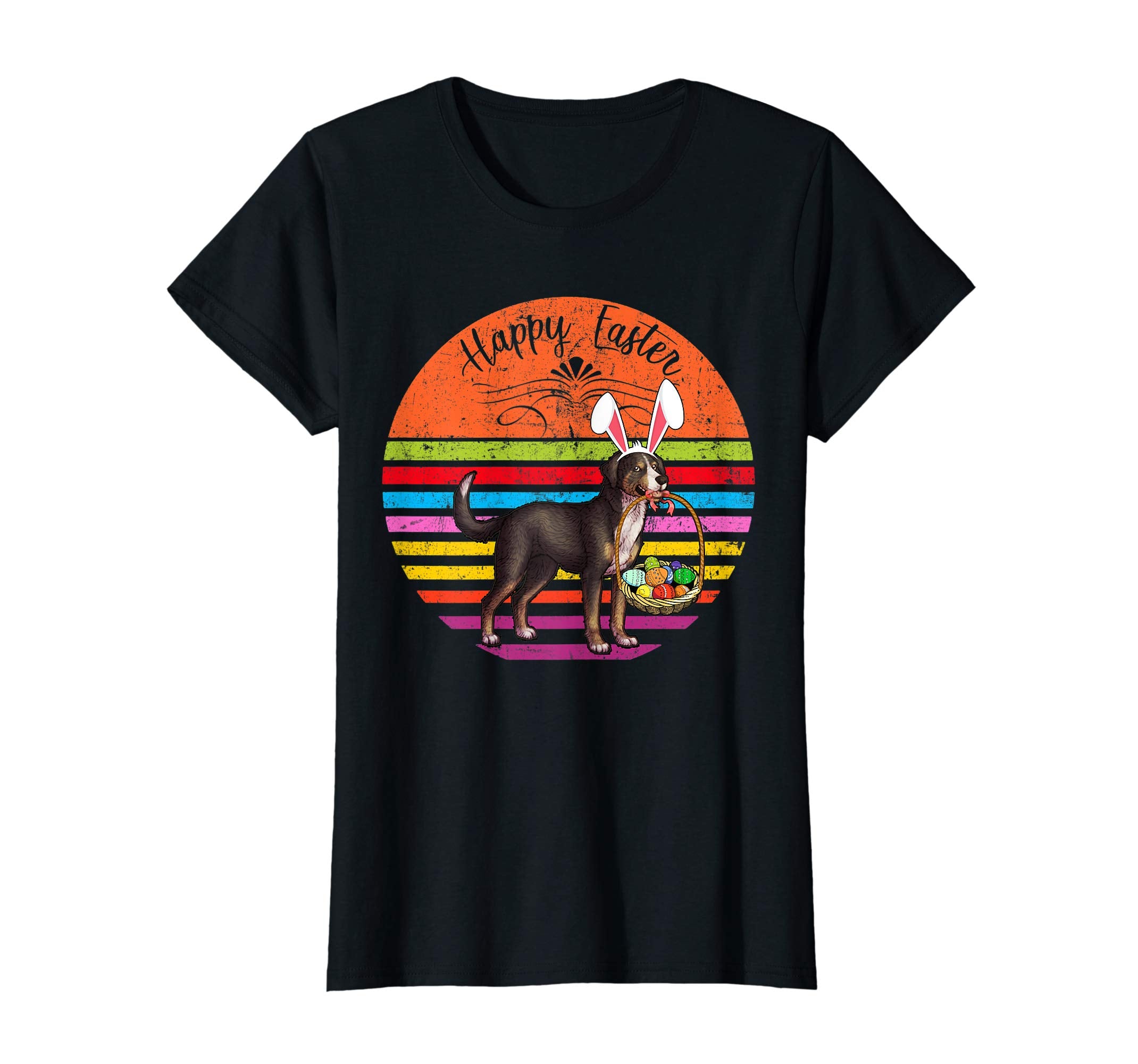 Vintage Greater Swiss Mountain Dog Easter Eggs Basket Shirt