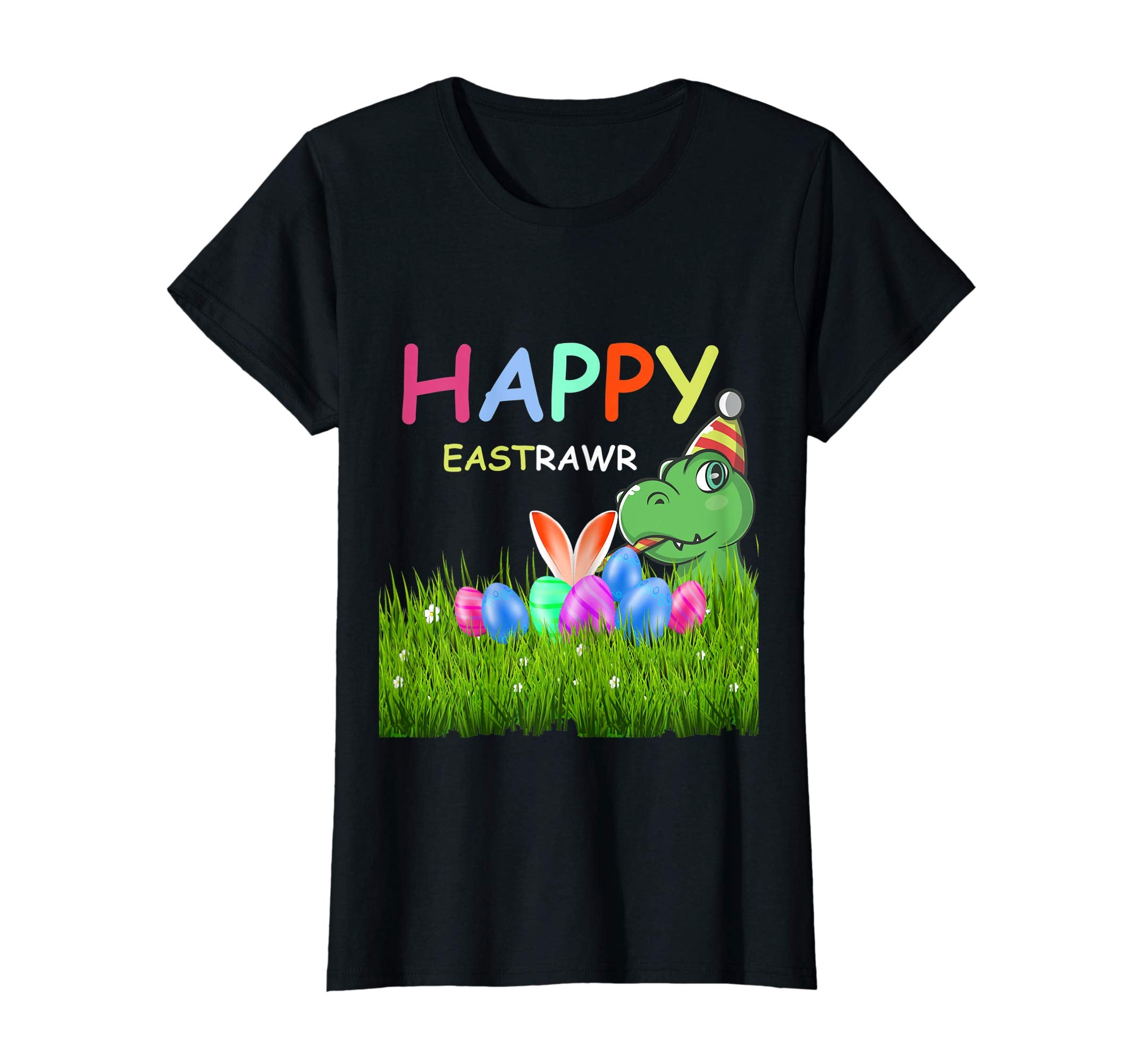 Happy Eastrawr T Rex Dinosaur Easter Bunny Egg Shirt