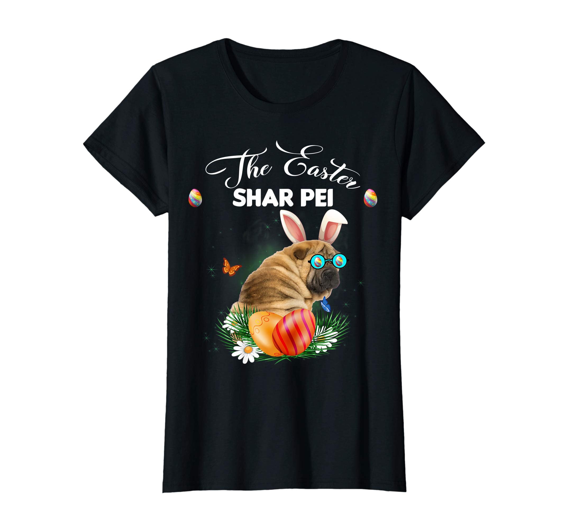 Shar Pei Bunny Easter Day Dog Gifts T-Shirt
