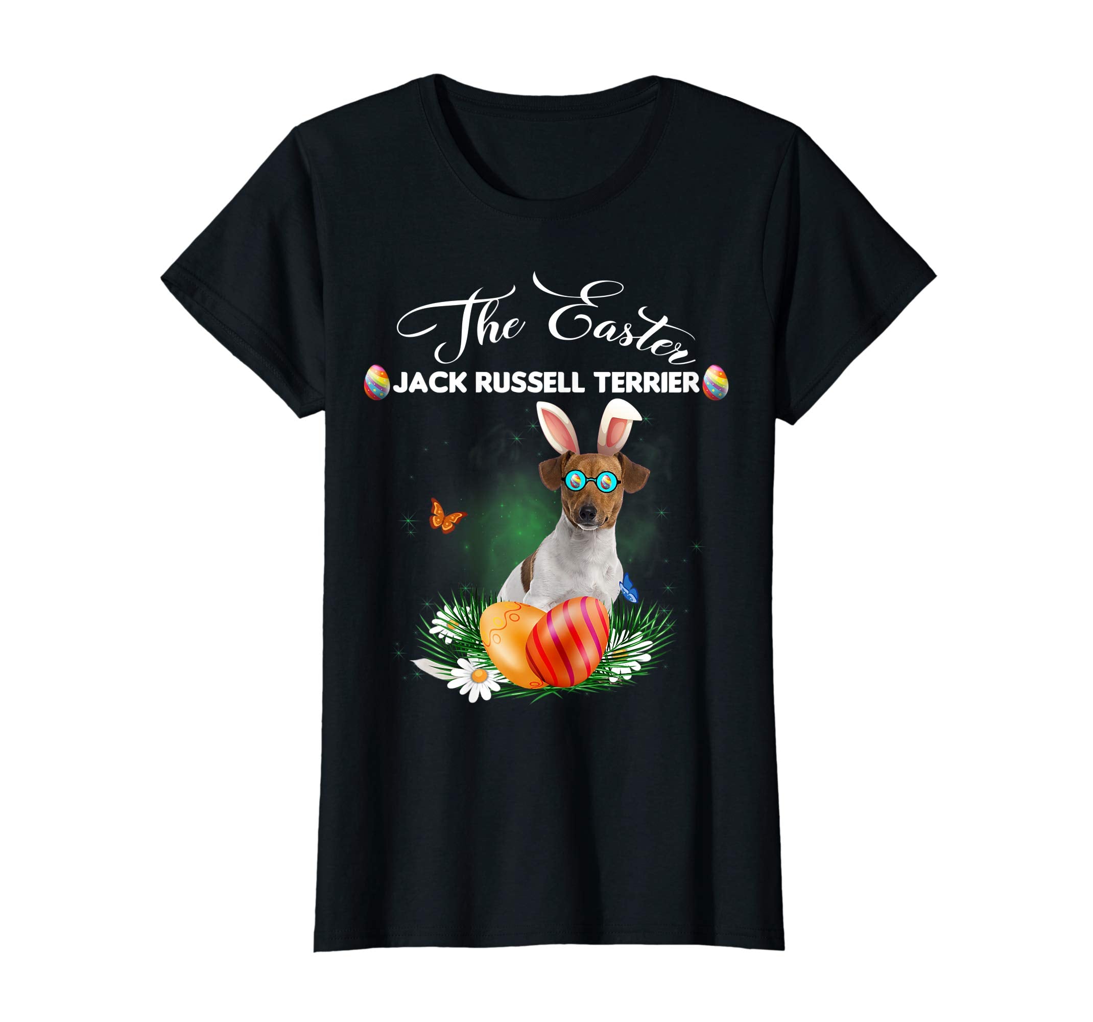 Jack Russell Terrier Bunny Easter Day Dog Gifts T-Shirt