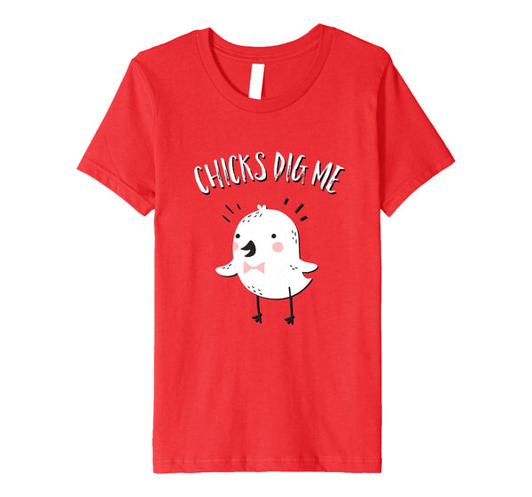 Kids Chicks Dig Me Funny Happy Easter Chick Youth T Shirt