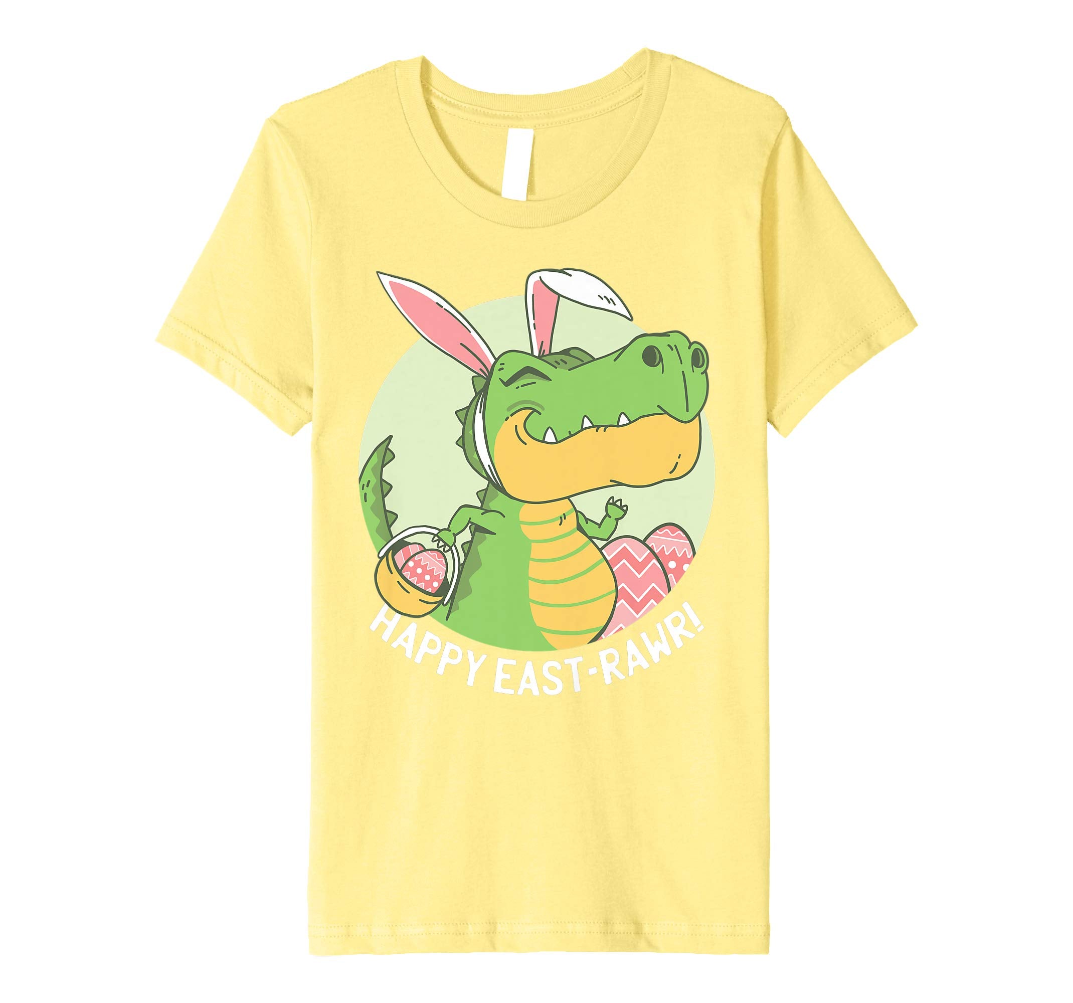 HAPPY EASTRAWR Shirt T Rex Dinosaur Easter Bunny Egg Kids