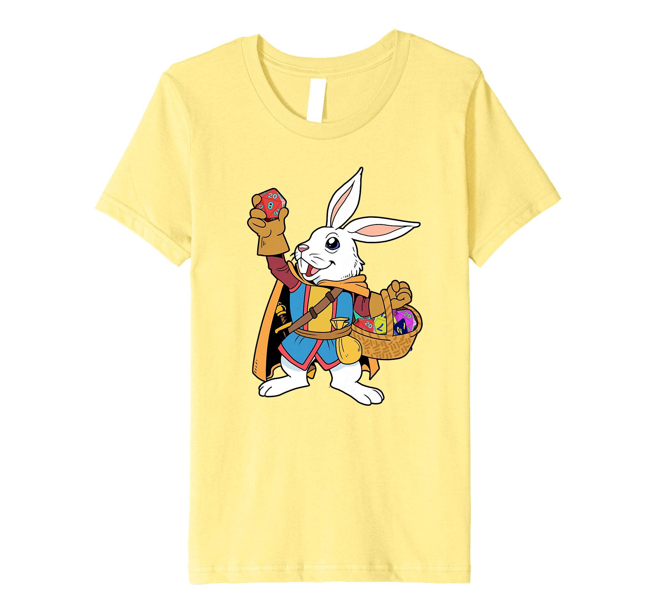 Tabletop Gaming Shirt Easter Bunny Dragons D20 Dice DM Tee