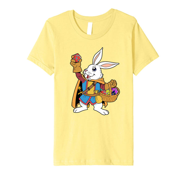 Tabletop Gaming Shirt Easter Bunny Dragons D20 Dice DM Tee