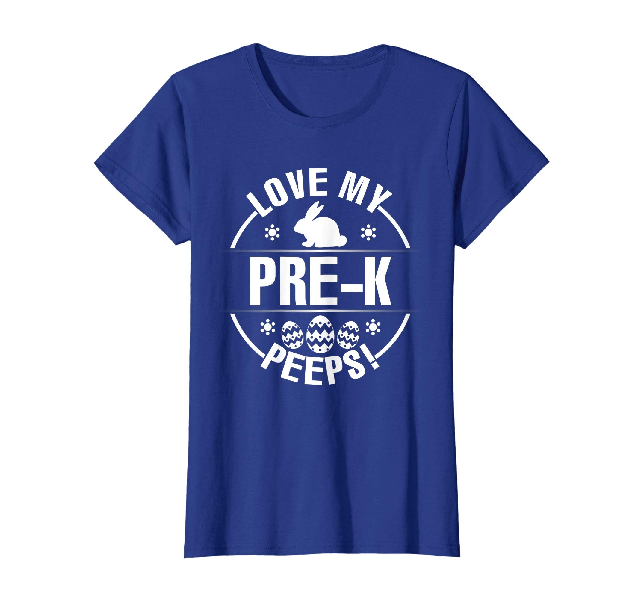 Bunny &amp; Easter Eggs Love My Pre-k Peeps Happy Day Shirt