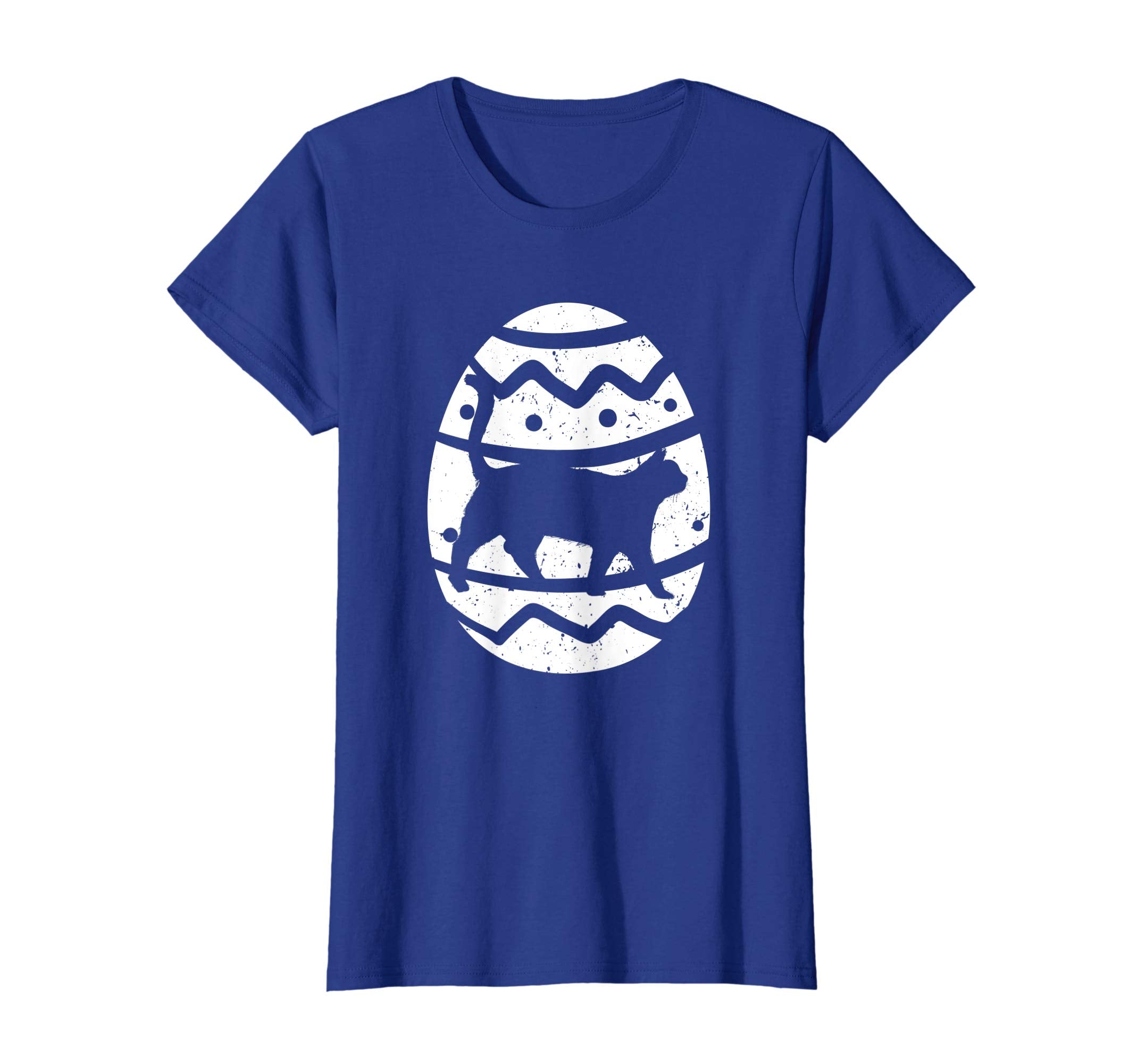 Vintage Cat Happy Easter Egg T-Shirt Kitty Easter Gift