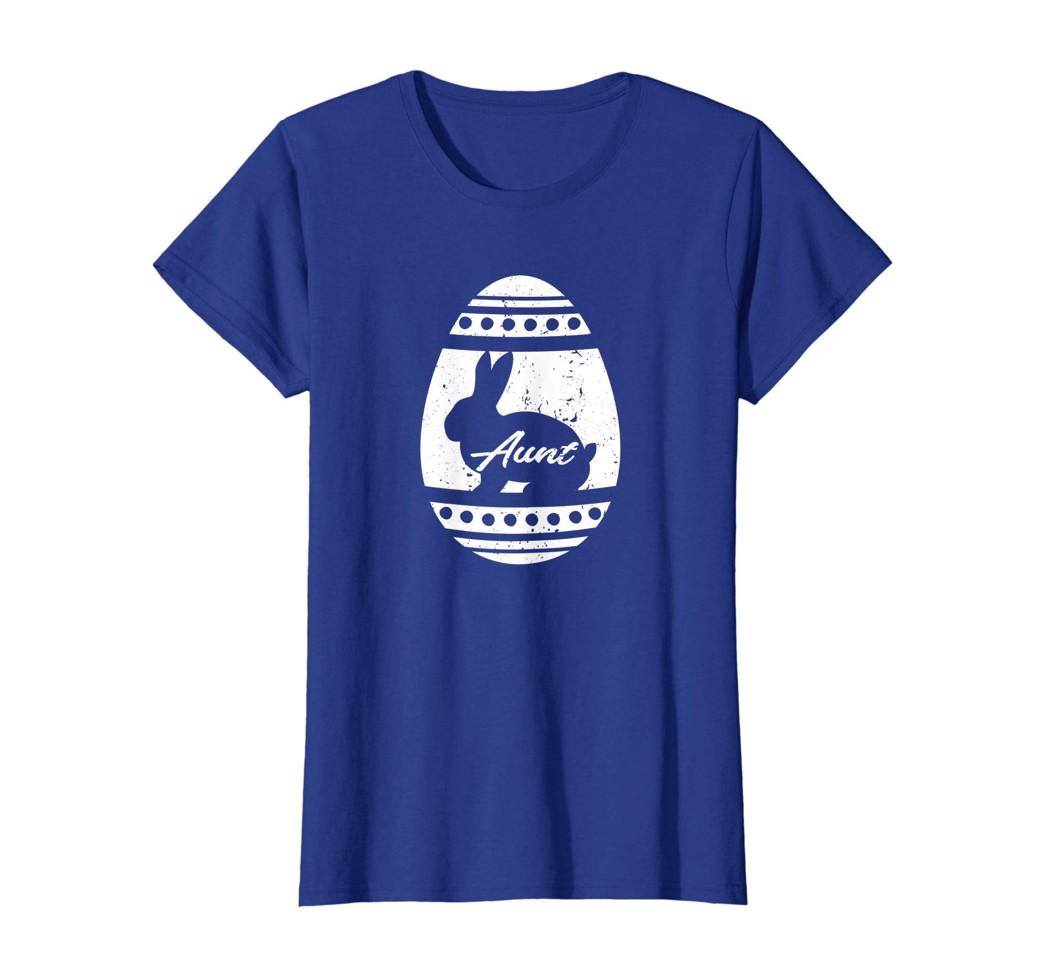 Womens Aunt Rabbit Easter Egg T-Shirt Easter Bunny Gift for Aunt