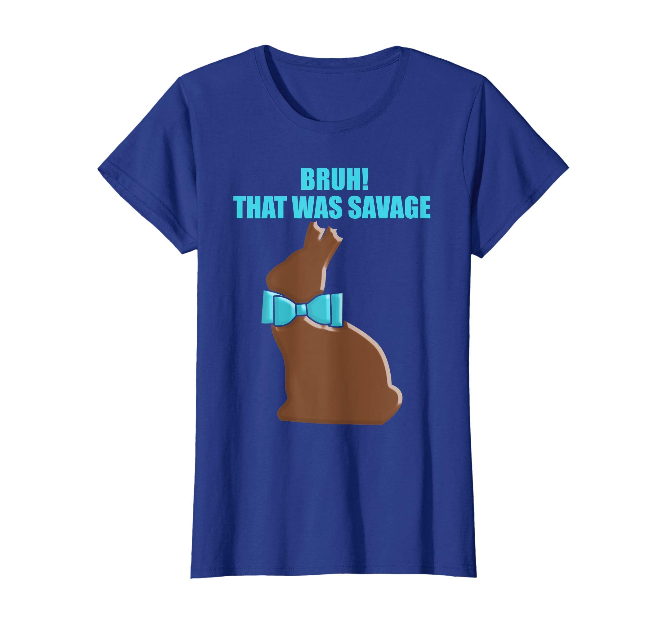 Bruh Funny Easter Meme TShirt Chocolate Easter Bunny Savage