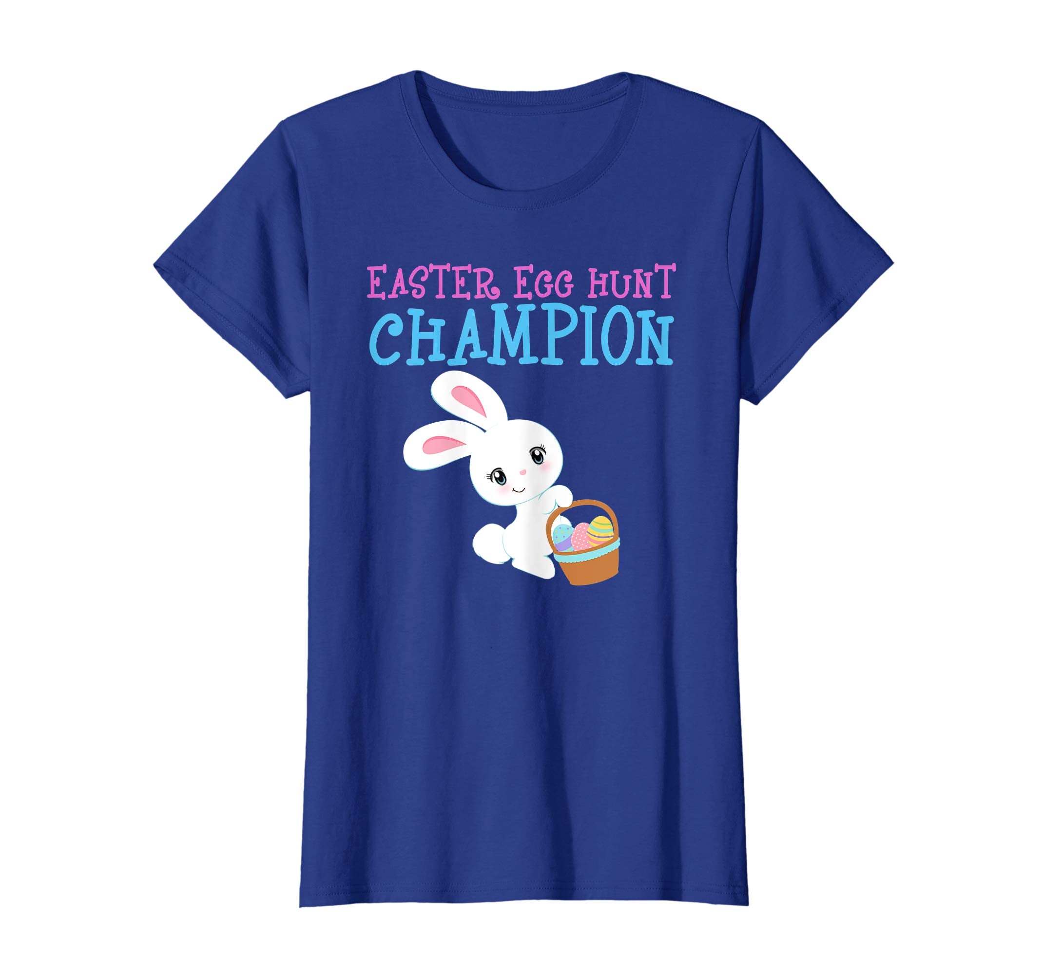 EASTER EGG HUNT CHAMPION Bunny T-Shirt Girls Kids Toddlers