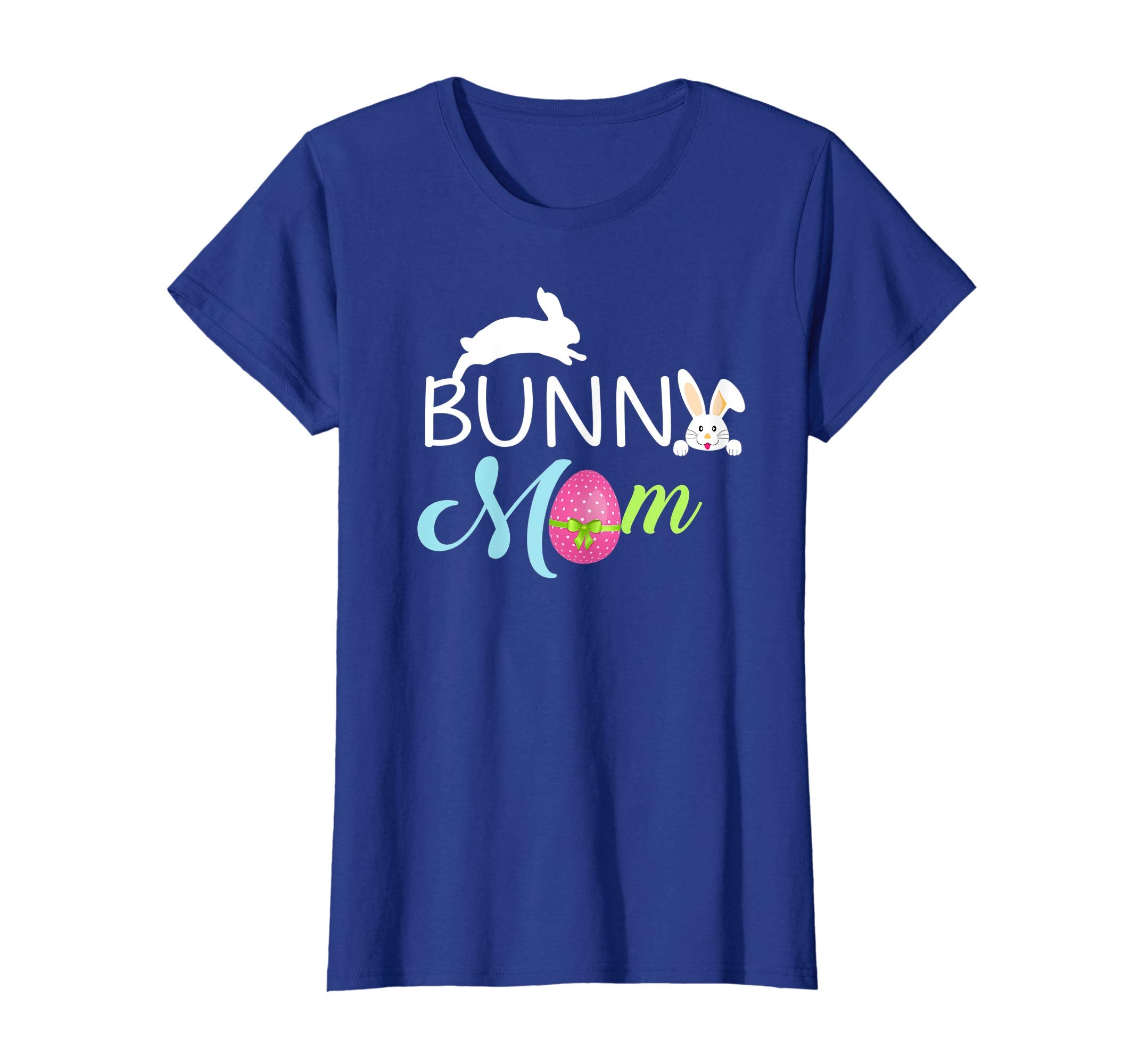 Bunny Mom Funny Bunnies White Rabbit T-Shirt- Easter Mom Tee