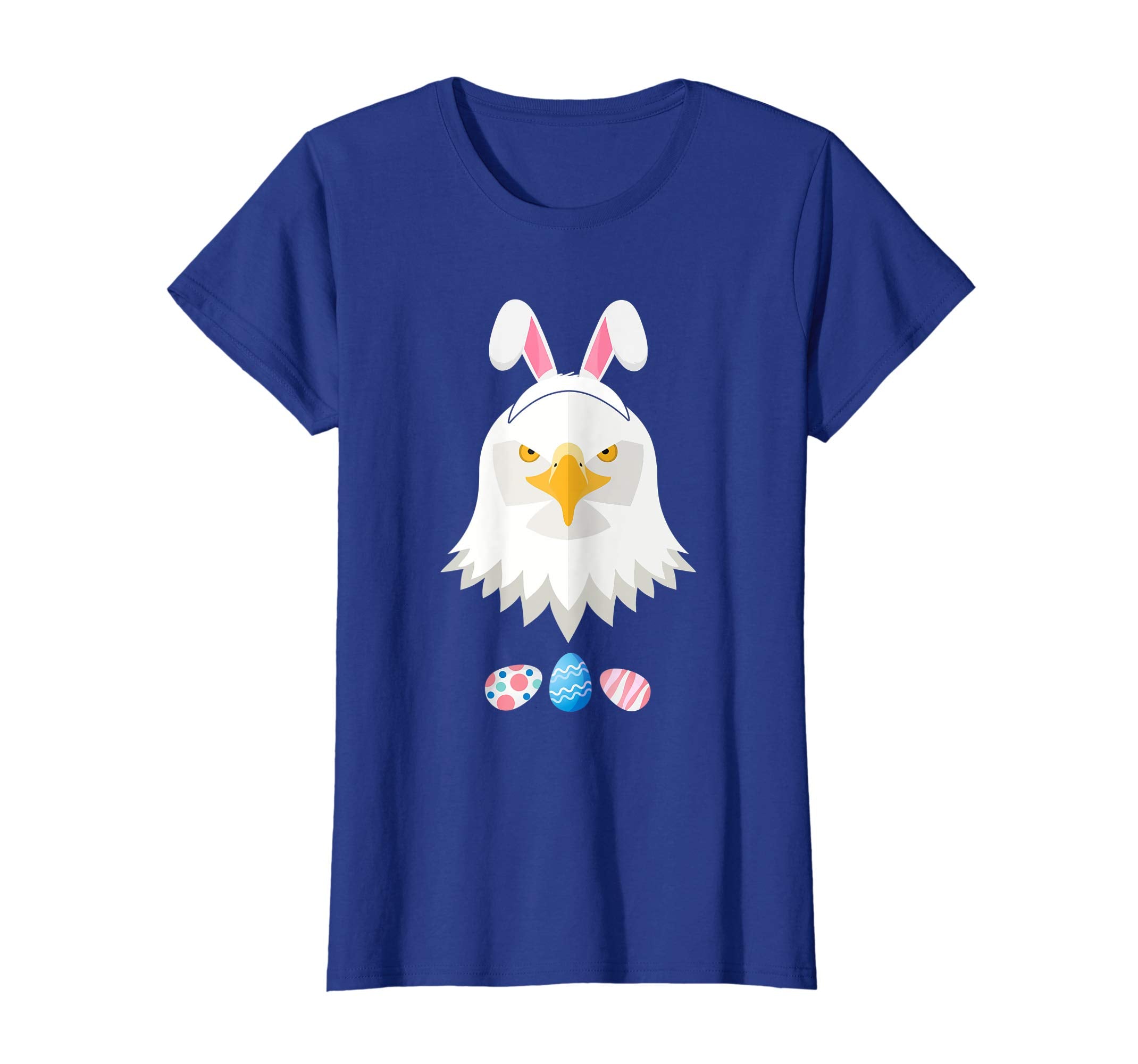 Funny Easter Eagle With Bunny Ears And Eggs T Shirt
