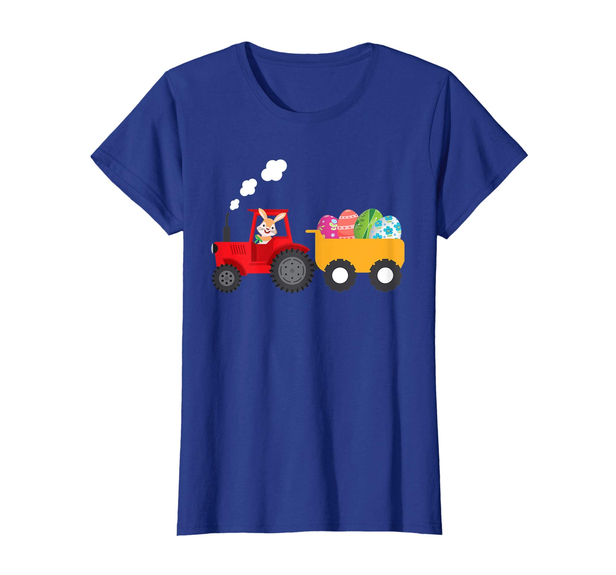 Bunny Tractor Carrying Eggs Easter Day T-Shirt Egg Hunting