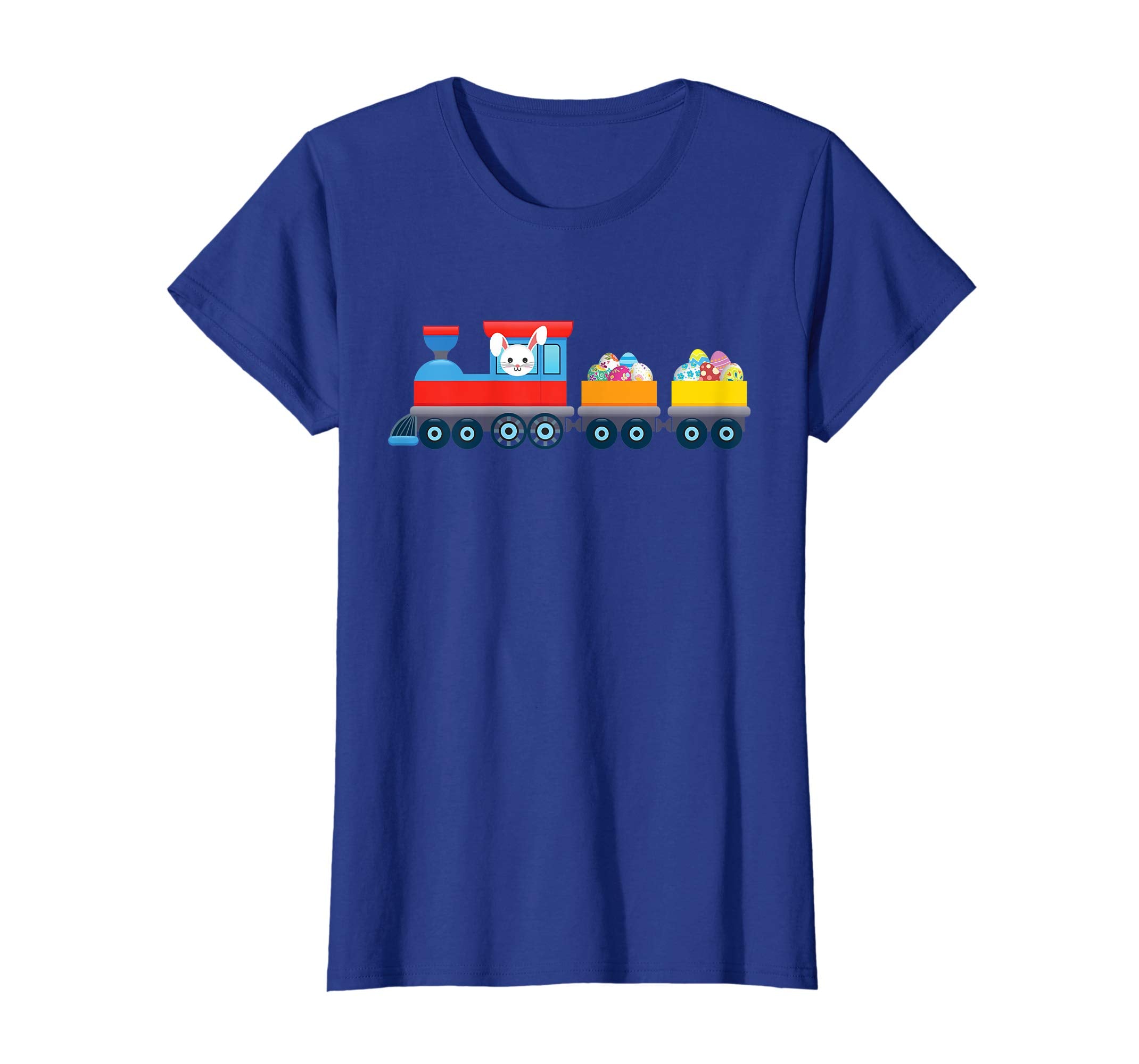 Bunny Train Truck Carying Eggs Easter Day T-Shirt Egg Hunt