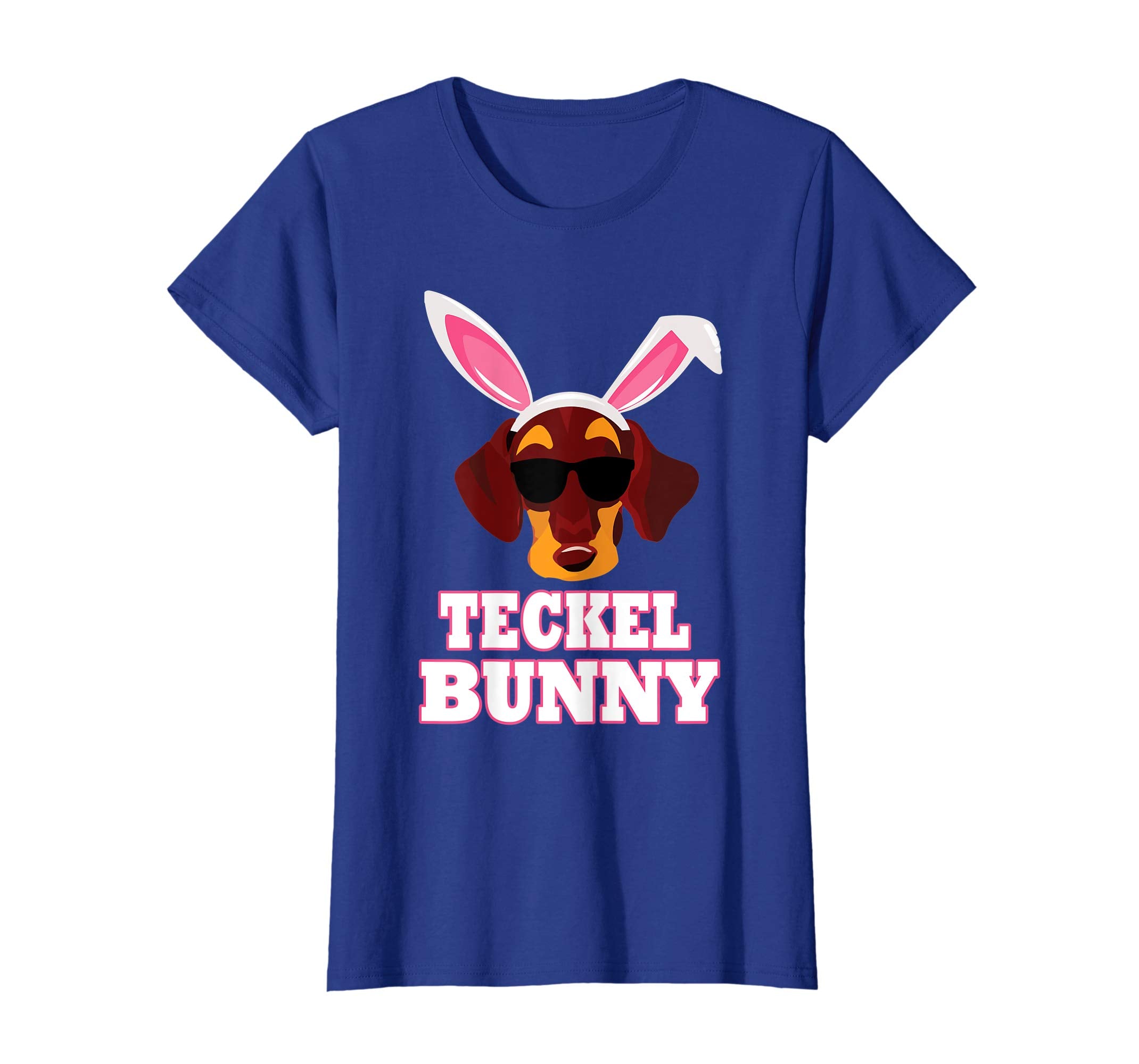 Cool Glasses Teckels Bunny Rabbit Dog Happy Easter Shirt