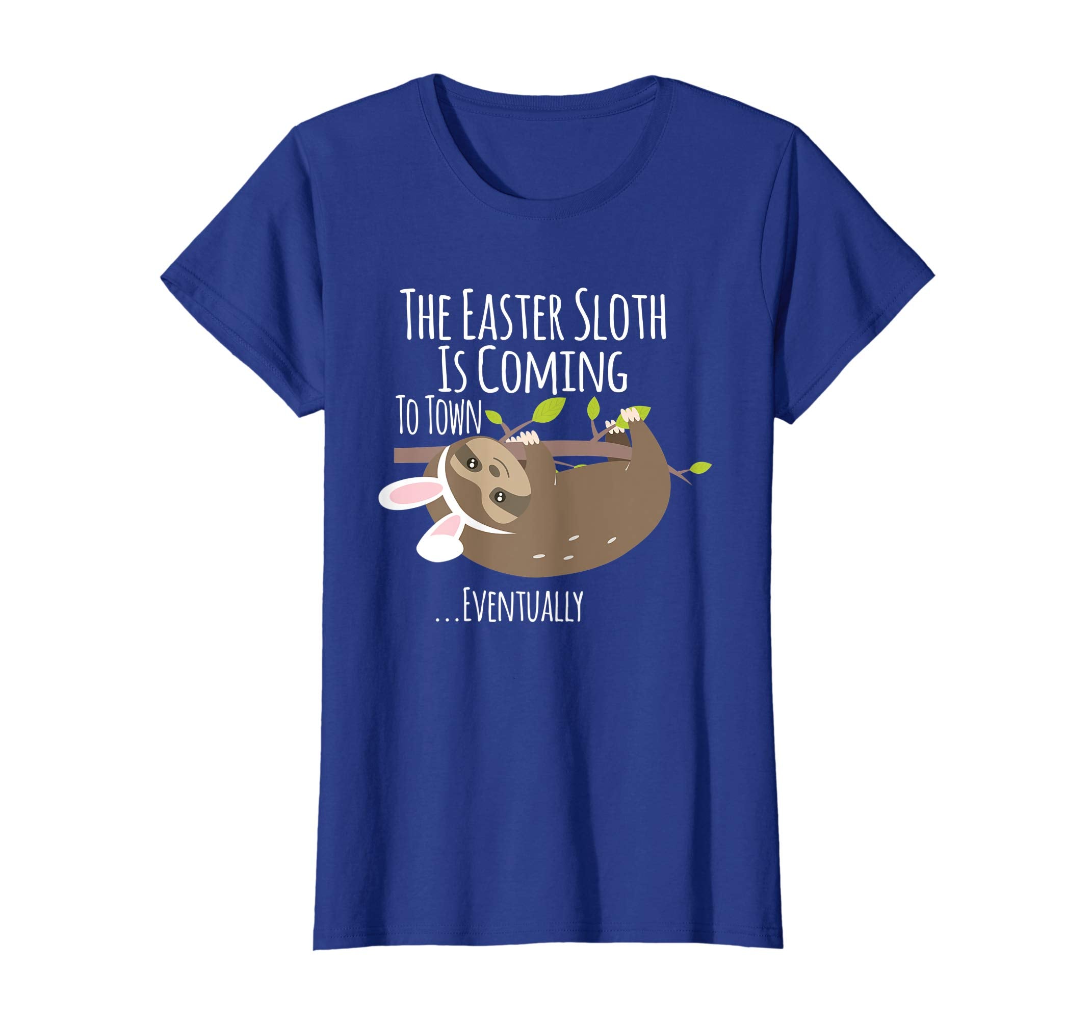 The Easter Sloth With Bunny Ears Funny T Shirt Easter Bunny