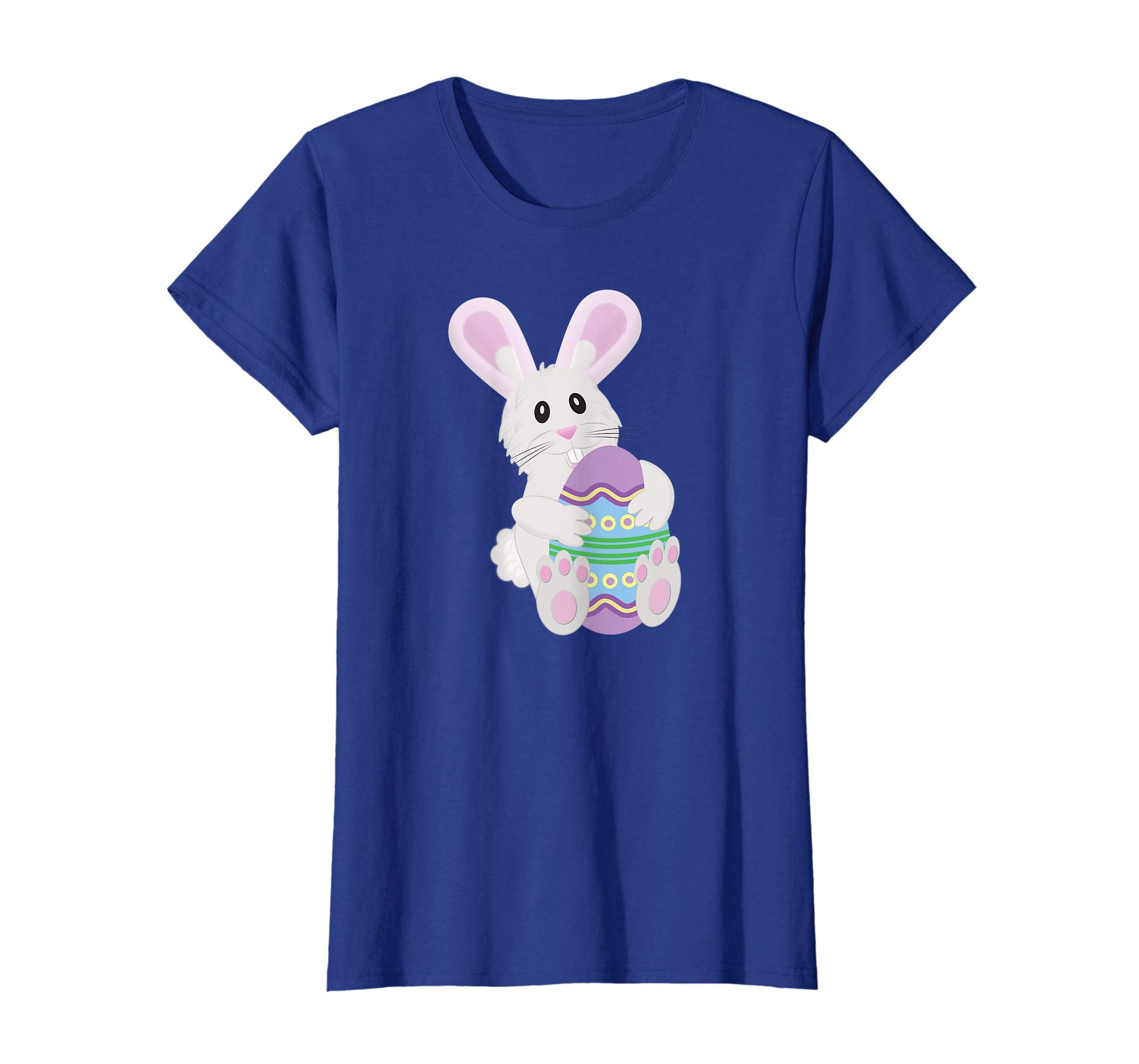 Cute Easter Bunny Hugging Beautiful Easter Egg T Shirt