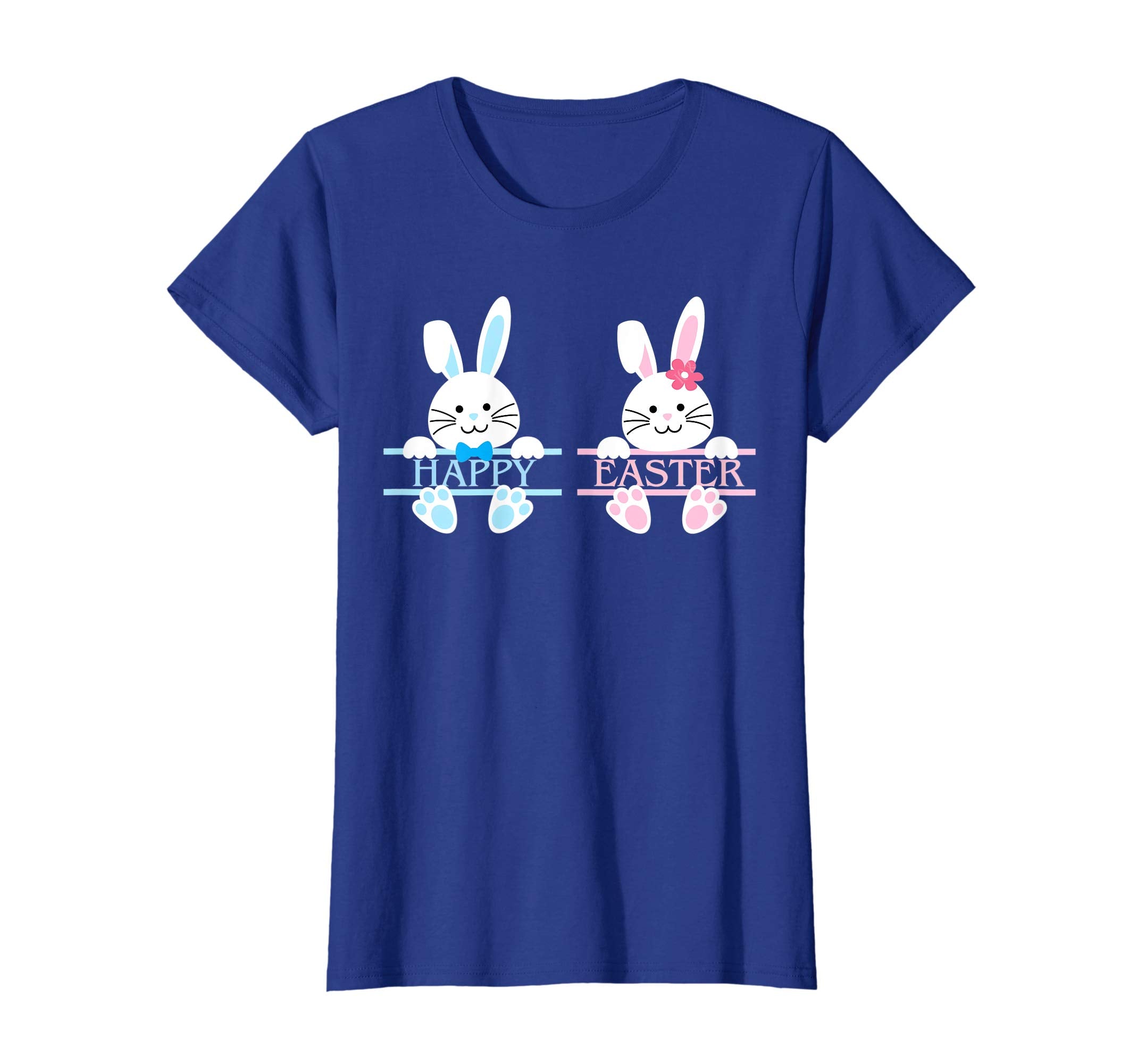Cute Bunny Happy Easter T shirt Kids Boys Girls
