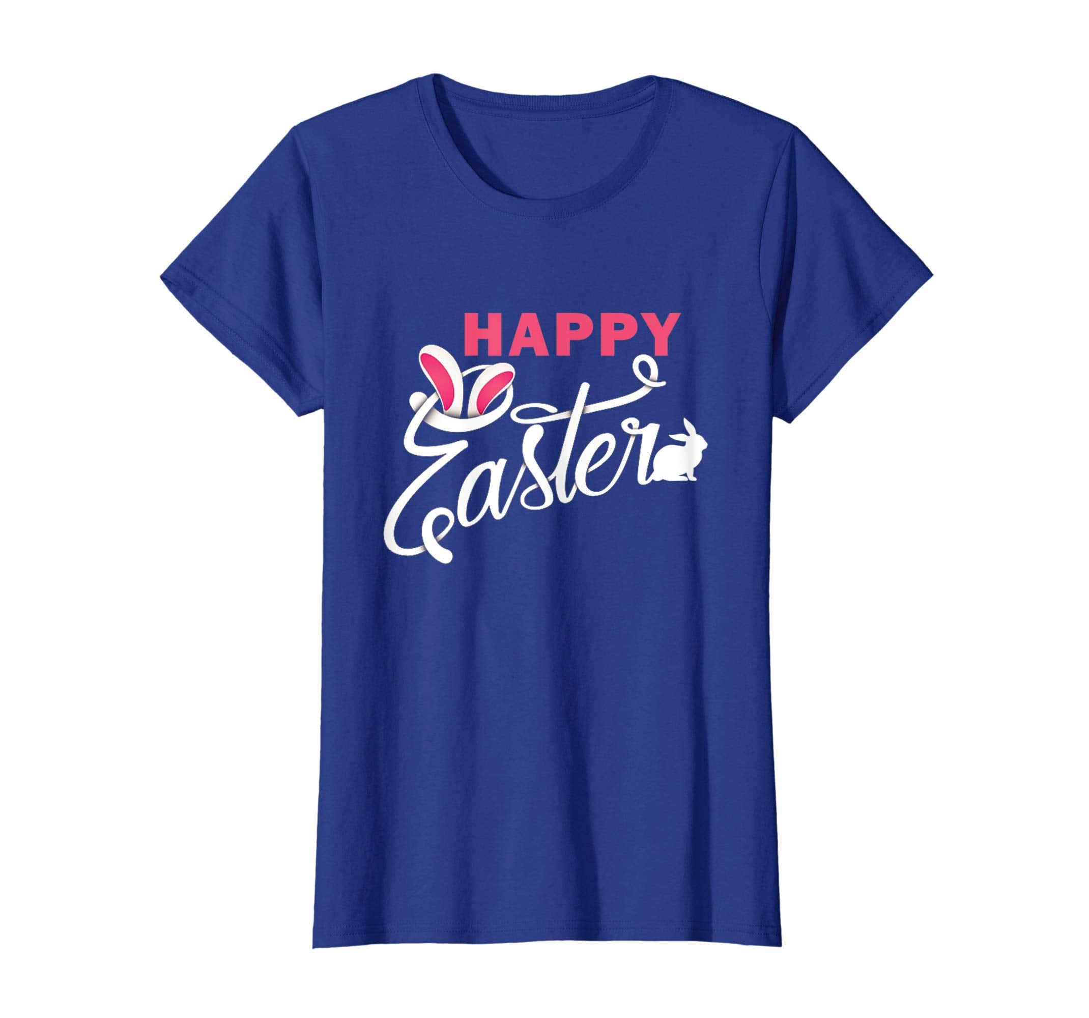 HAPPY EASTER Funny Bunny Shirt Girls Women Kids