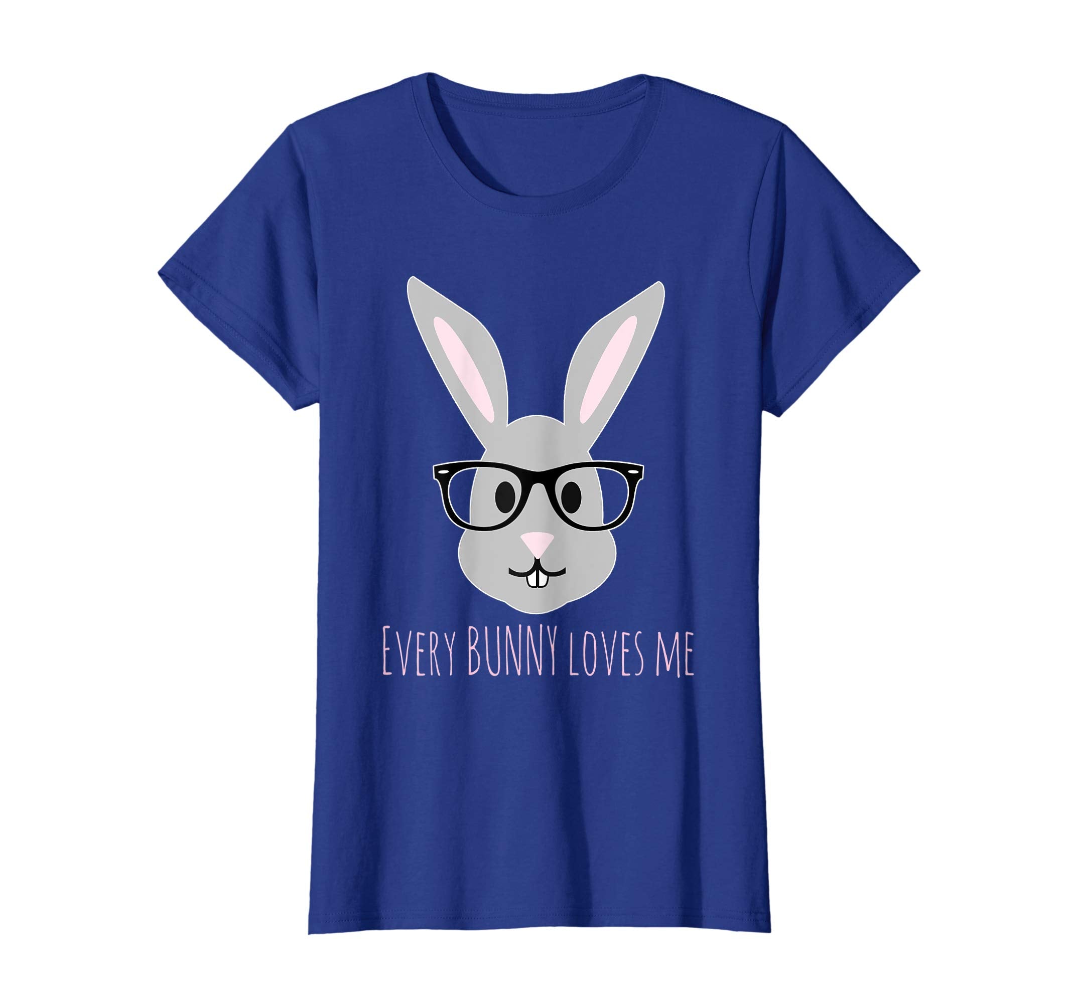 Happy Easter T-Shirt Cute Bunny Head with Glasses TShirt