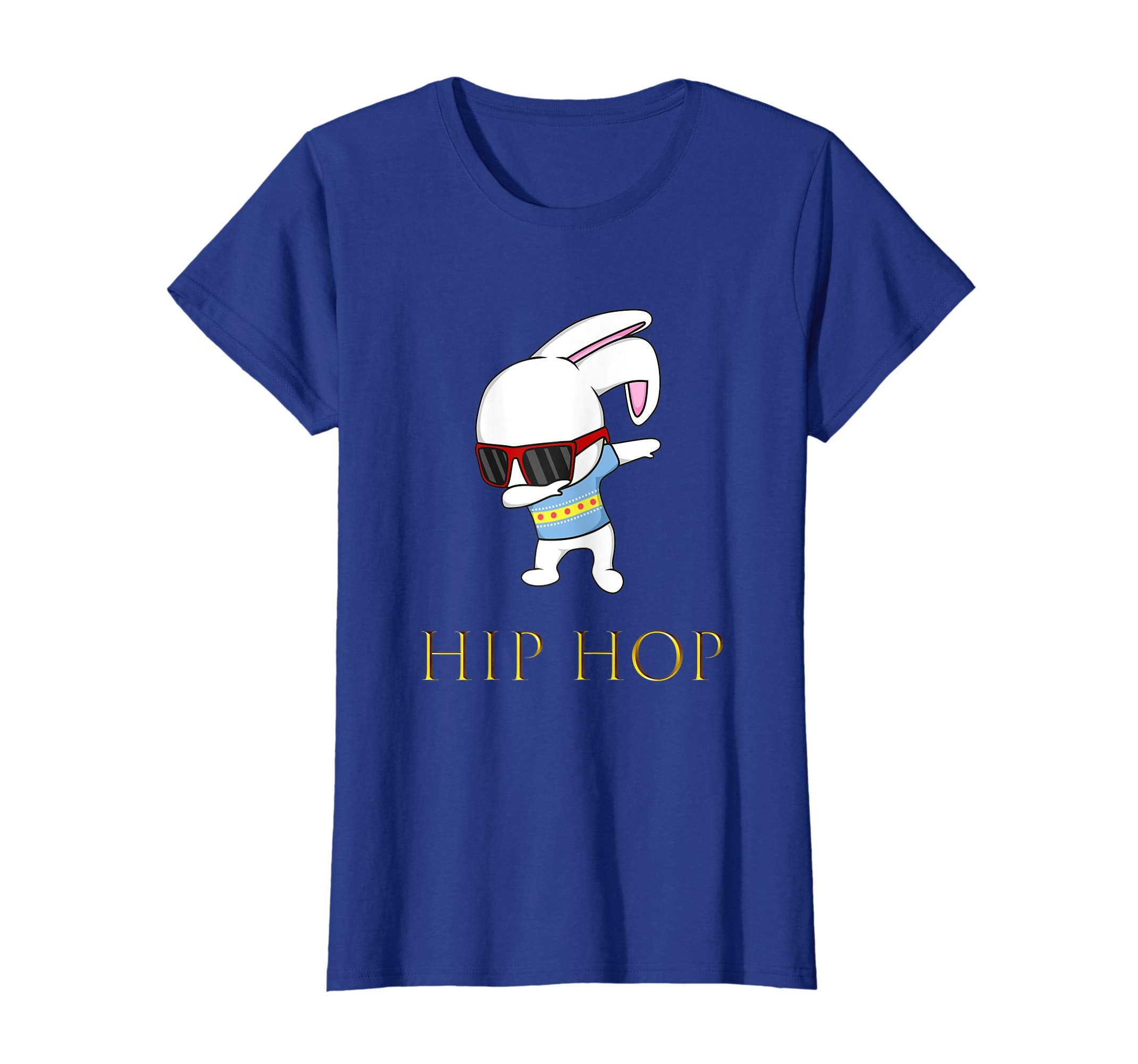 Happy Easter Day T-Shirt HipHop Bunny With sunglass cute