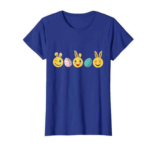 Bunnies Emotion Face &amp; Easter Eggs Happy Easter Day Shirt