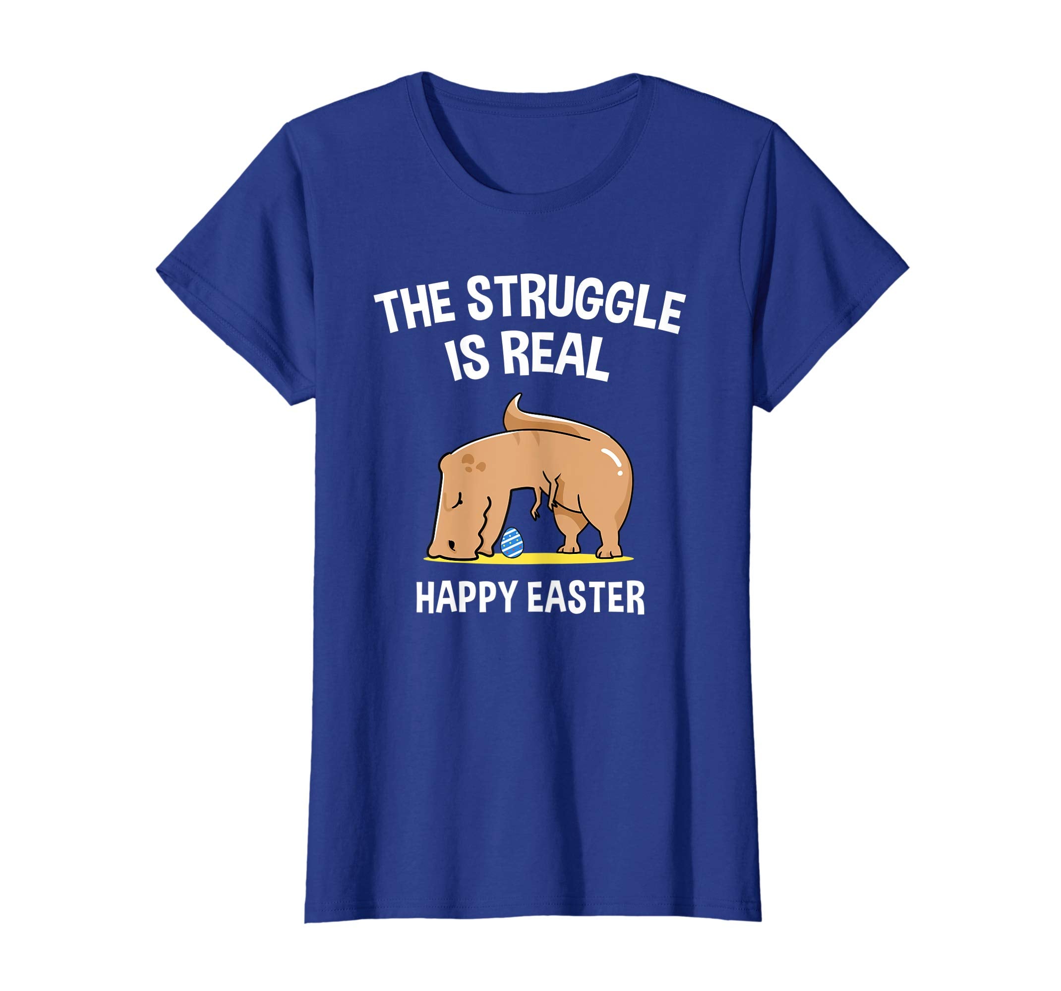 Funny T-Rex Dinosaur The Struggle is real Easter T-Shirt