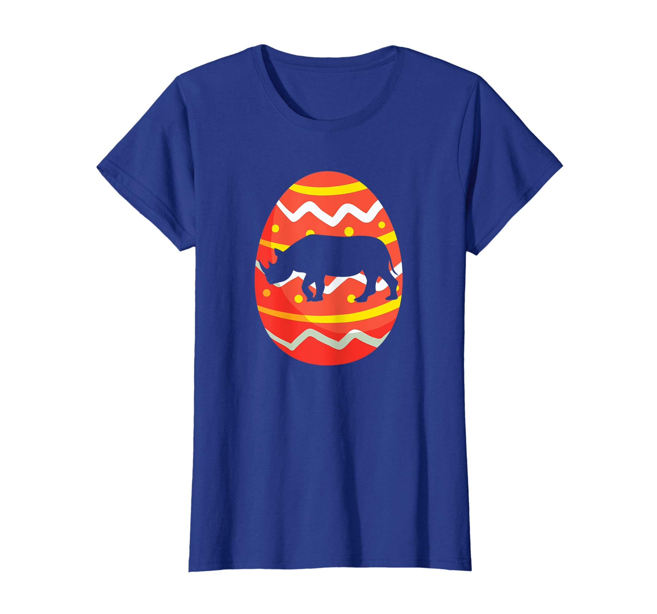 Happy Rhino Easter Bunny Egg T-Shirt for Kids Boys Girls