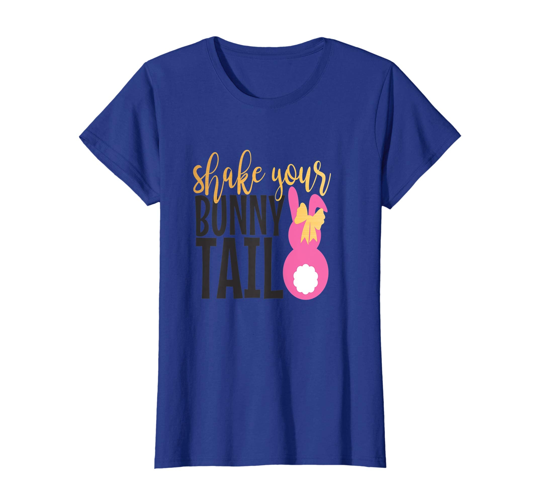 Womens Shake Your Bunny Tail-Cute Easter Celebration Shirt for Her