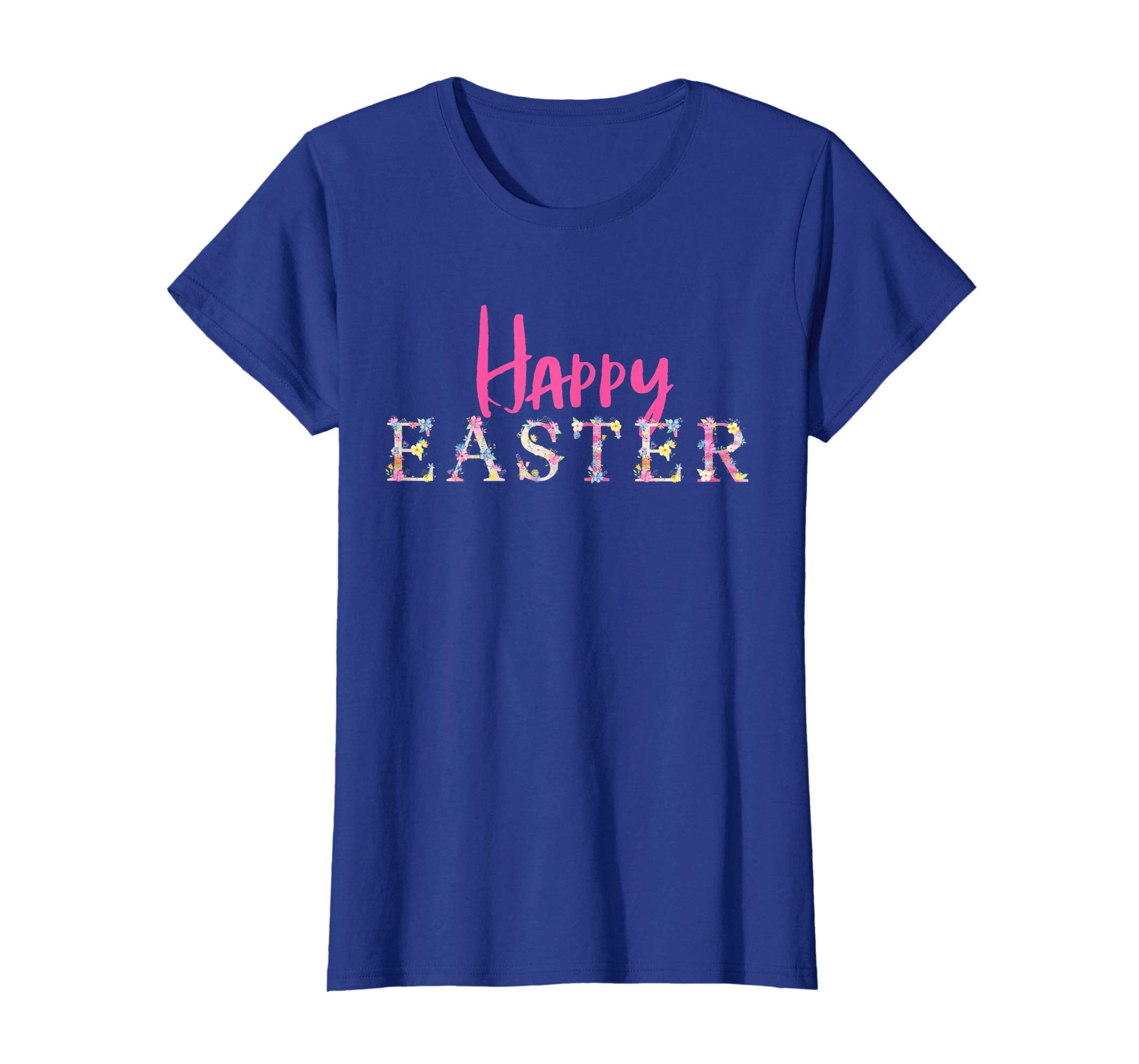 Happy Easter Flower T-Shirt Floral Easter Party Tee