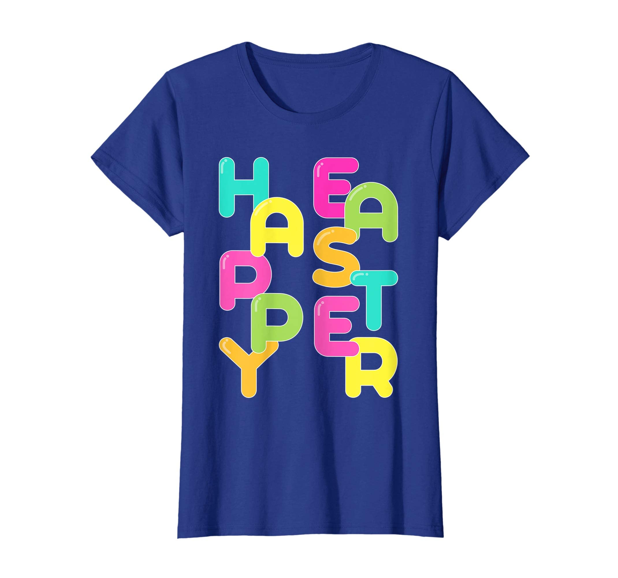 Happy Easter Shirt Colorful Letters Easter Gift