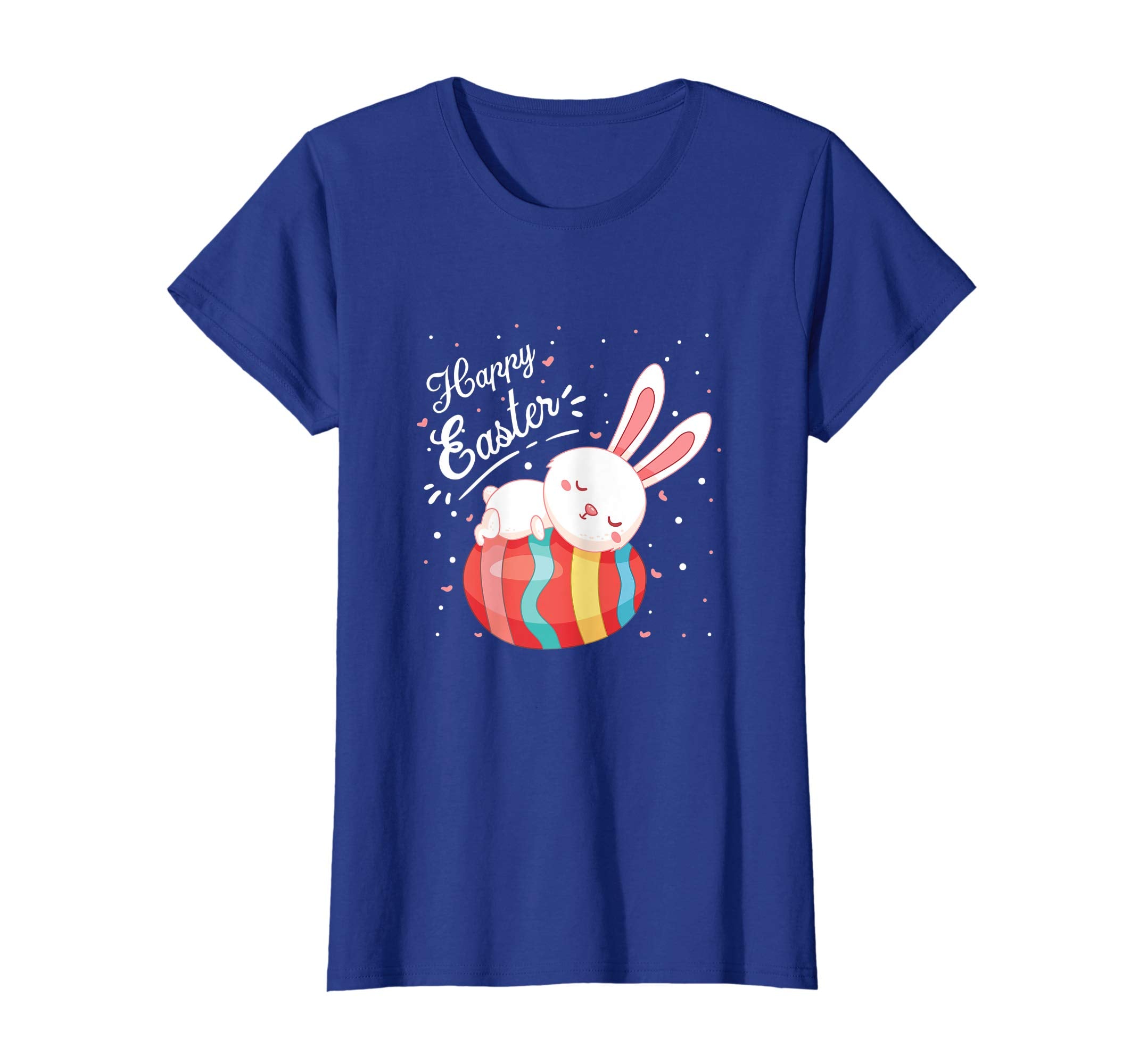 Happy Easter Bunny Tee T Shirt With Easter Eggs Tee
