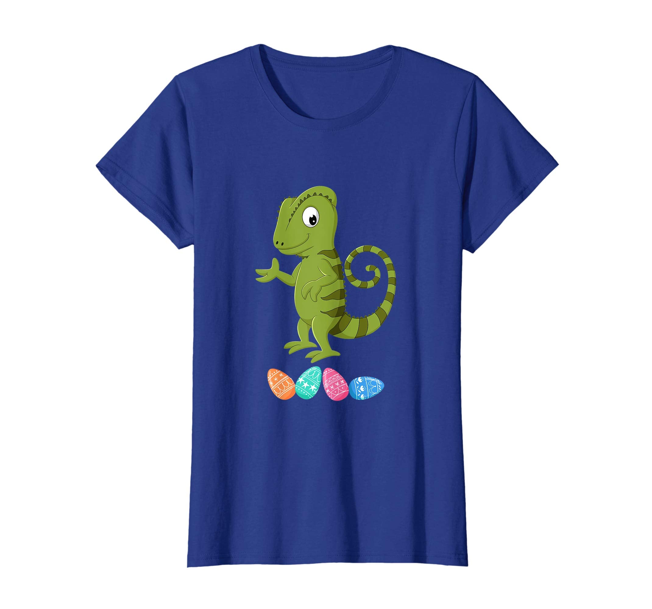 Funny Easter Chameleon With Bunny Ears And Eggs T Shirt