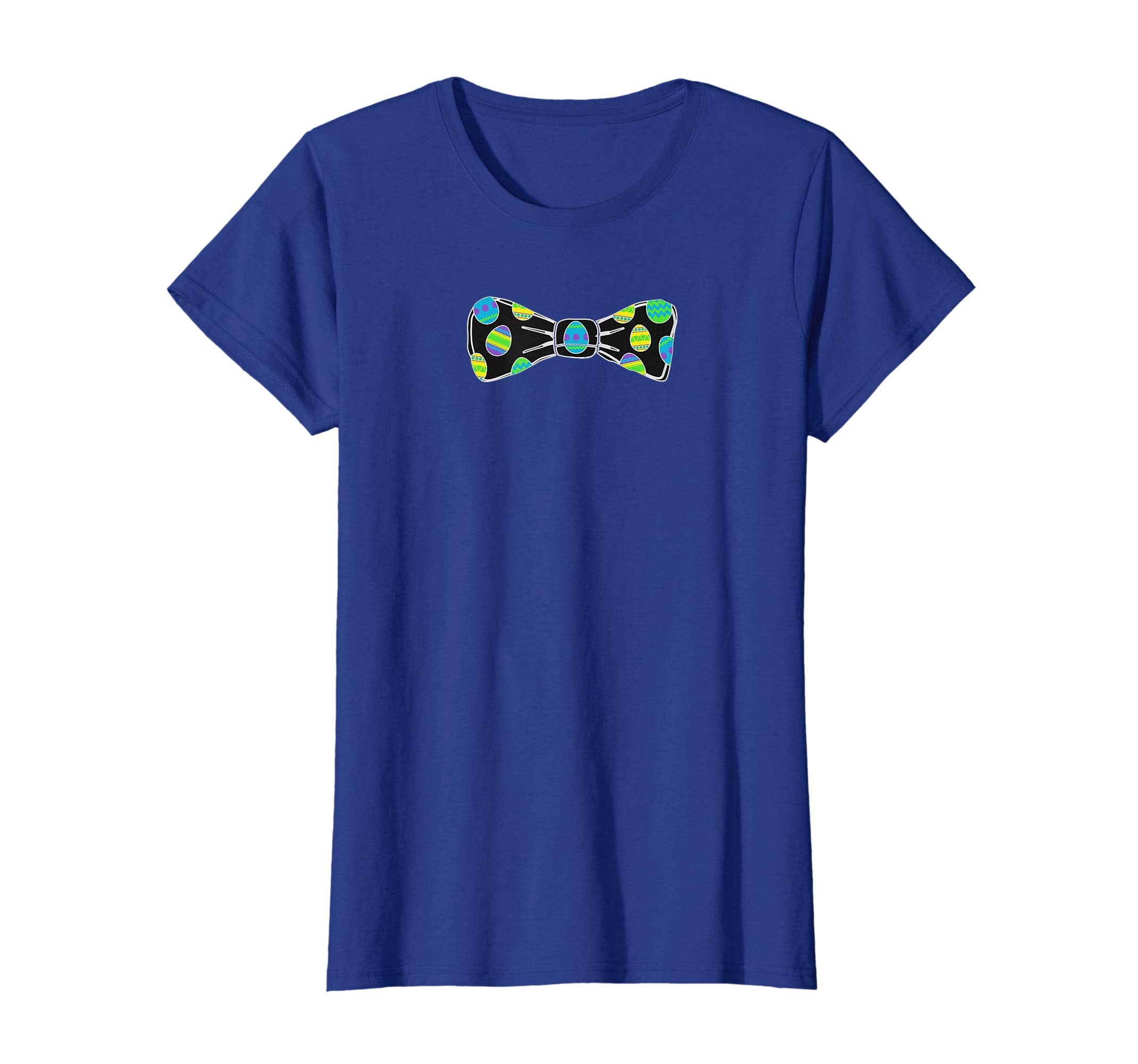Colorful Easter Eggs Bow Tie Funny Pascha Holiday T-Shirt