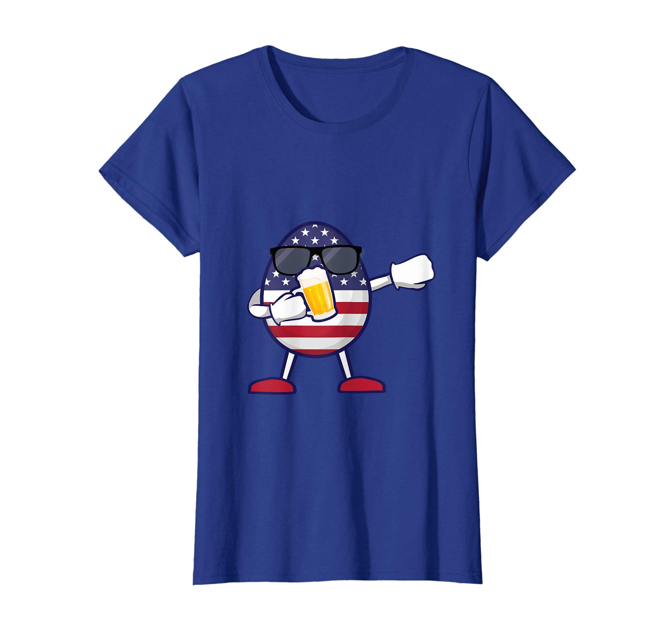 American Flag Easter Egg Dabbing Drink Beer T-Shirt Gifts