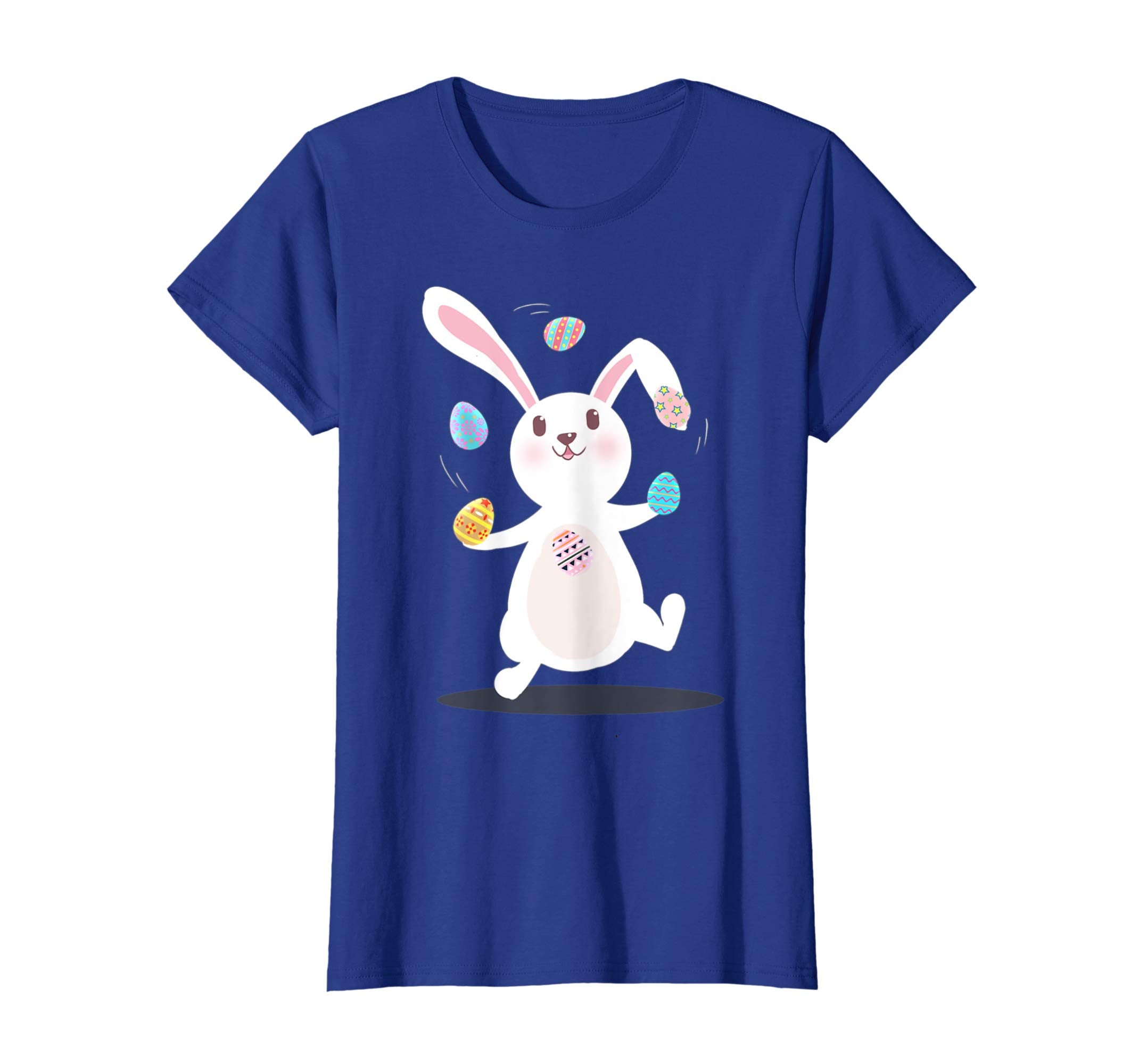 Easter Eggs Tee Easter Rabbit Playing With Eggs Easter Shirt