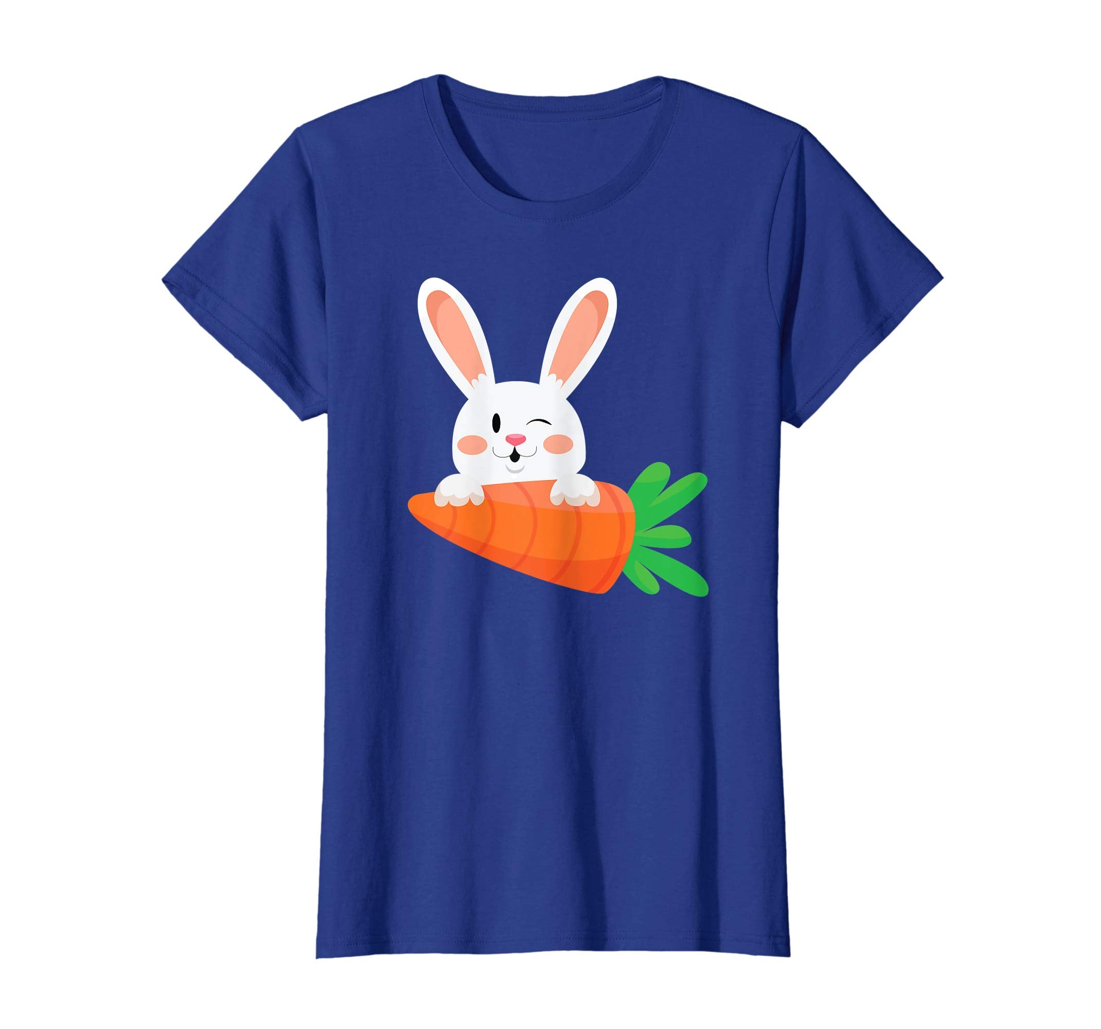 Cute Bunny With Carrot Easter Day T-Shirt Egg Hunting