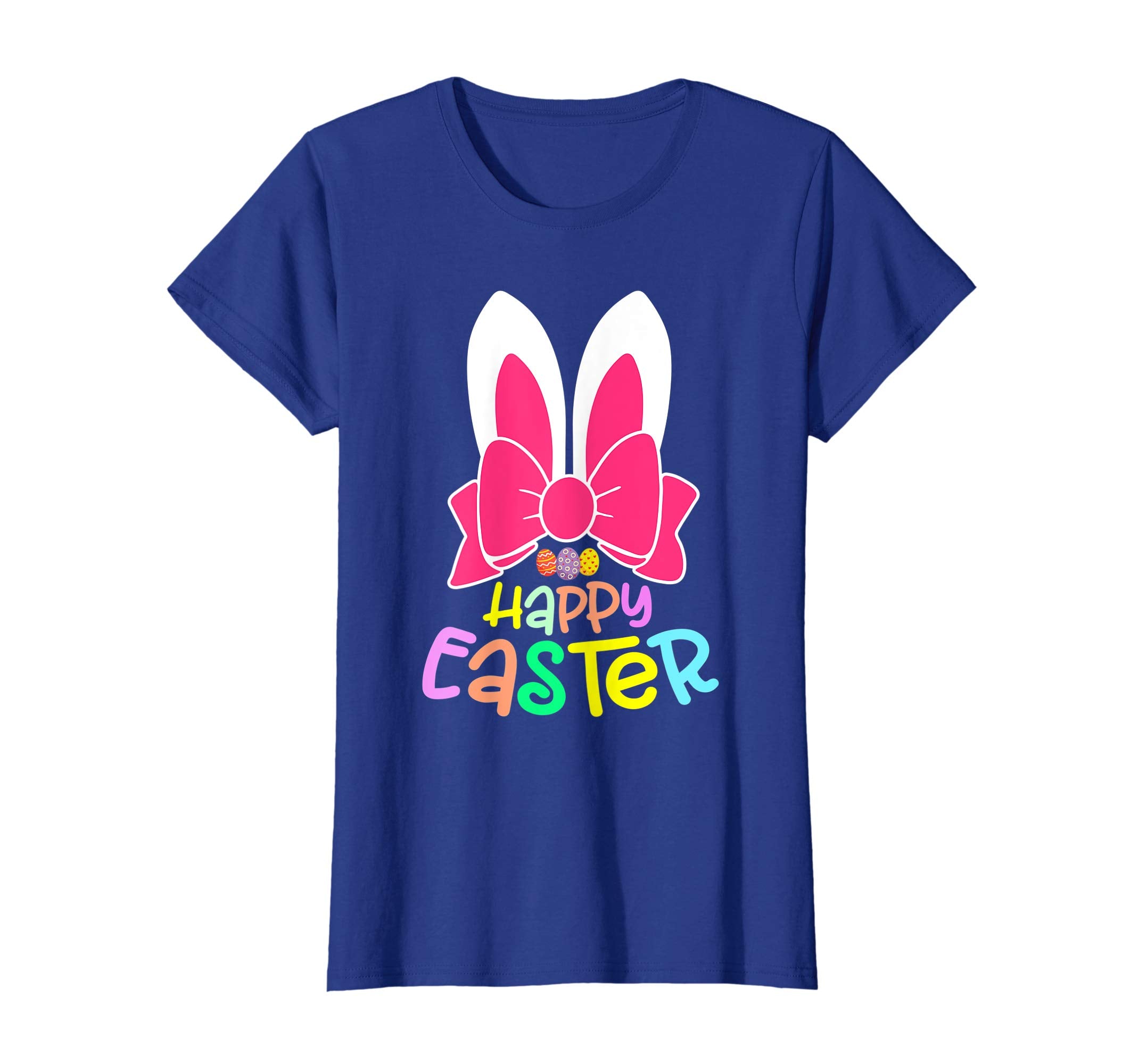 Bunny Ears Eggs Happy Easter Kids Boys Girls T Shirt Gift
