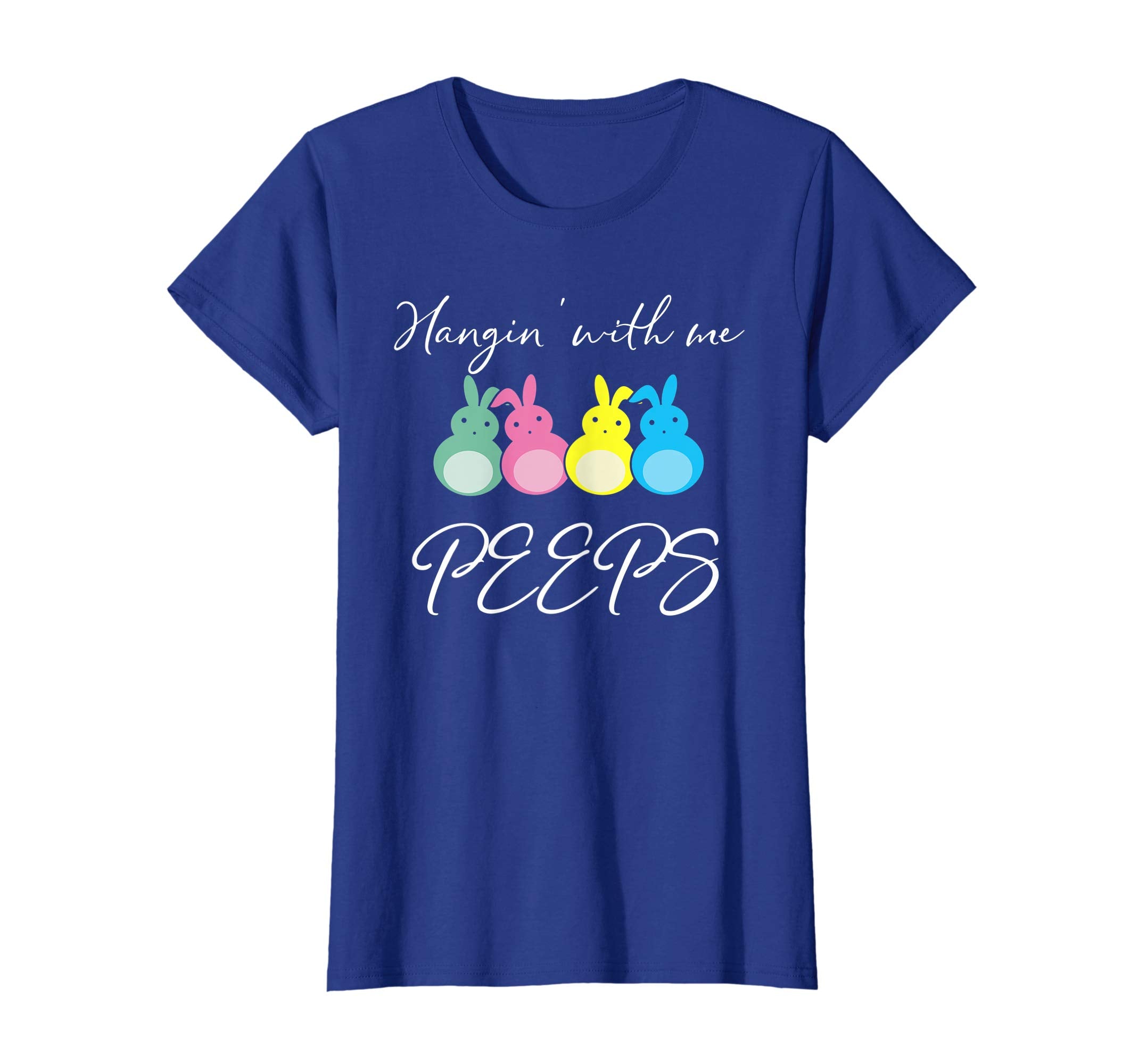 Hanging With My Peeps T-shirt Colorful Bunny Happy Easter