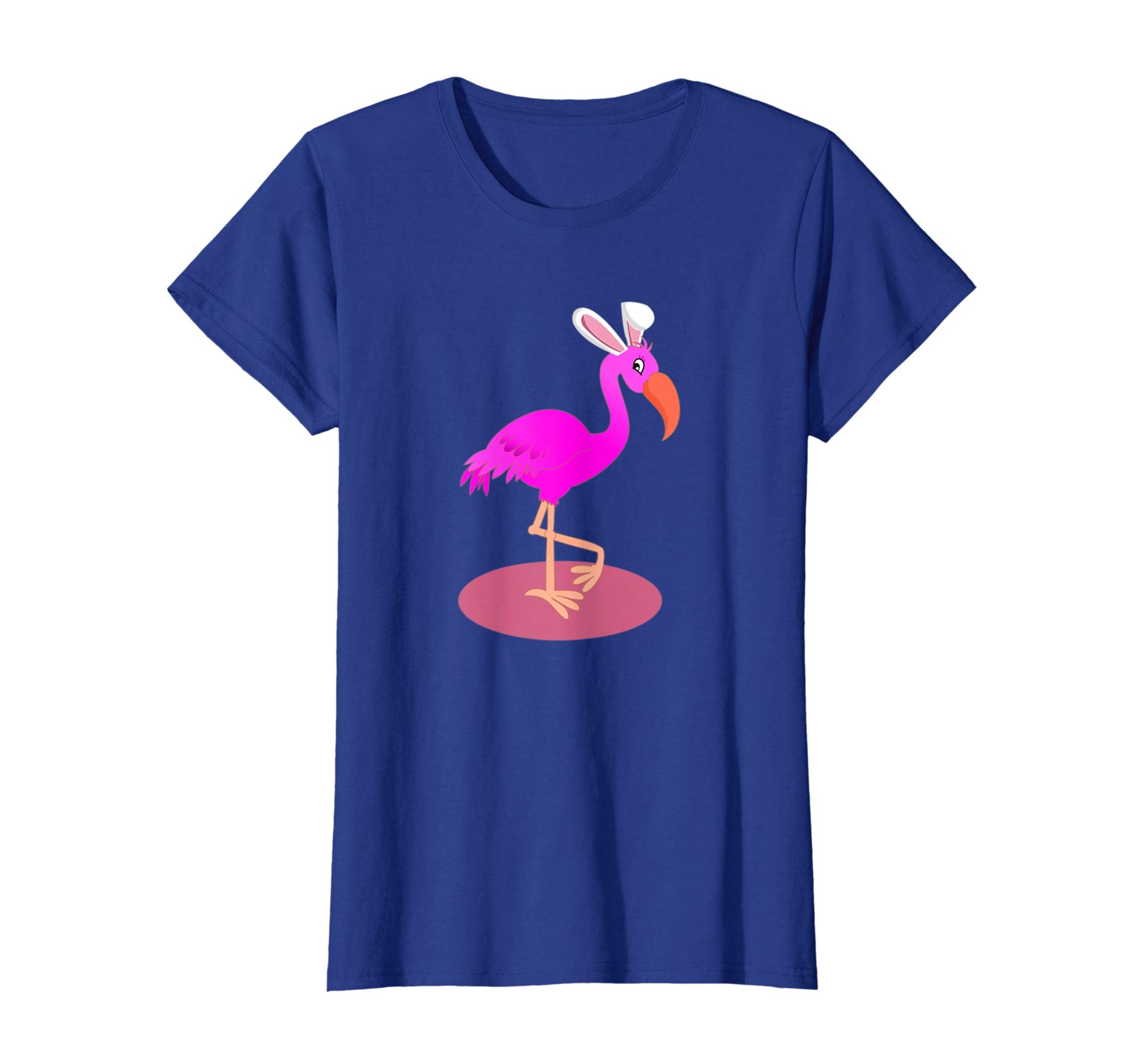 Flamingo With Easter Bunny Ears Cute Pink Bird t shirt