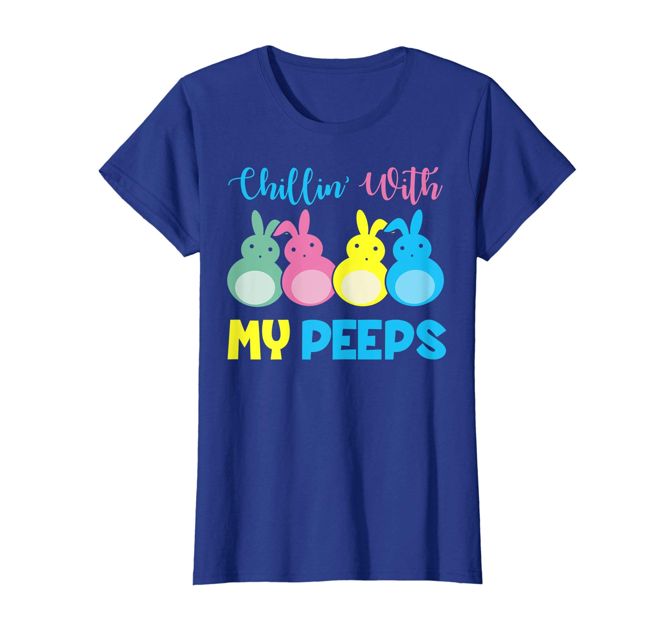 Funny Chillin with My Peeps with bunny Happy easter shirt